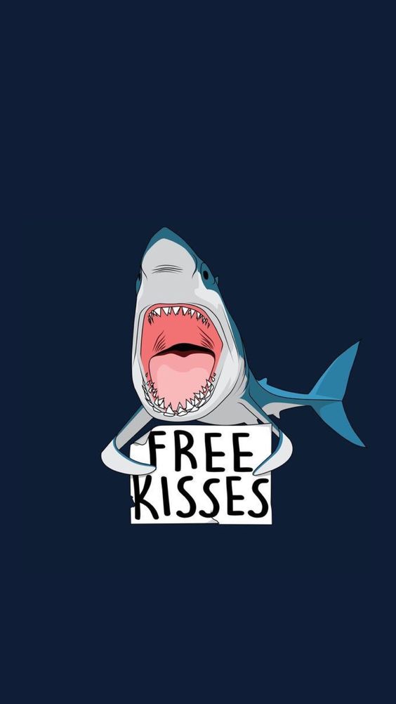 35 Funny Iphone Lock Screen Wallpaper Ideas For You - Cartoon Shark  Wallpaper Iphone - 564x1002 Wallpaper 