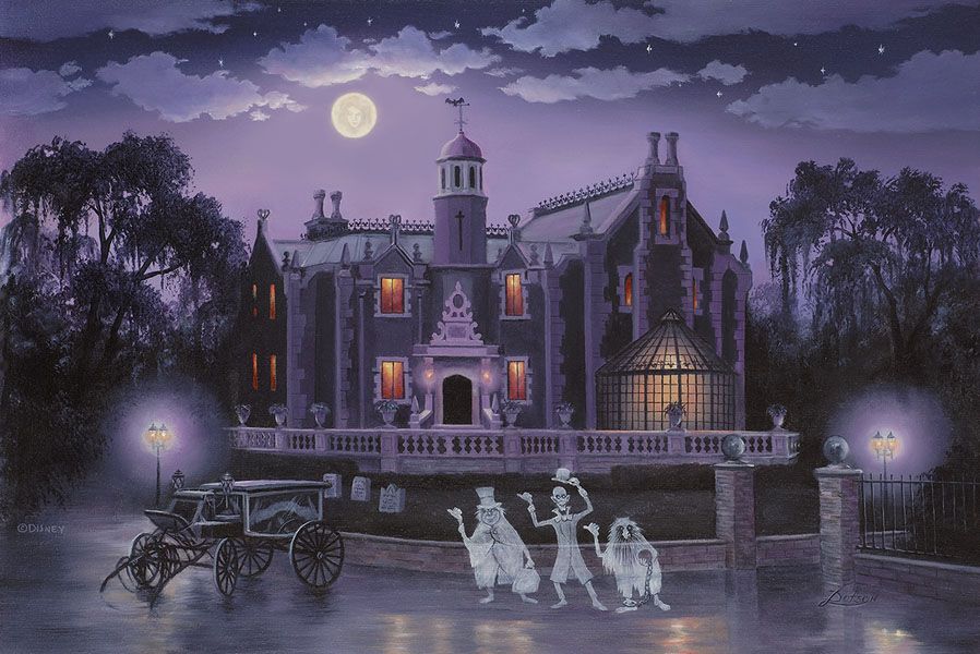 Haunted Mansion Disney World Art - HD Wallpaper 