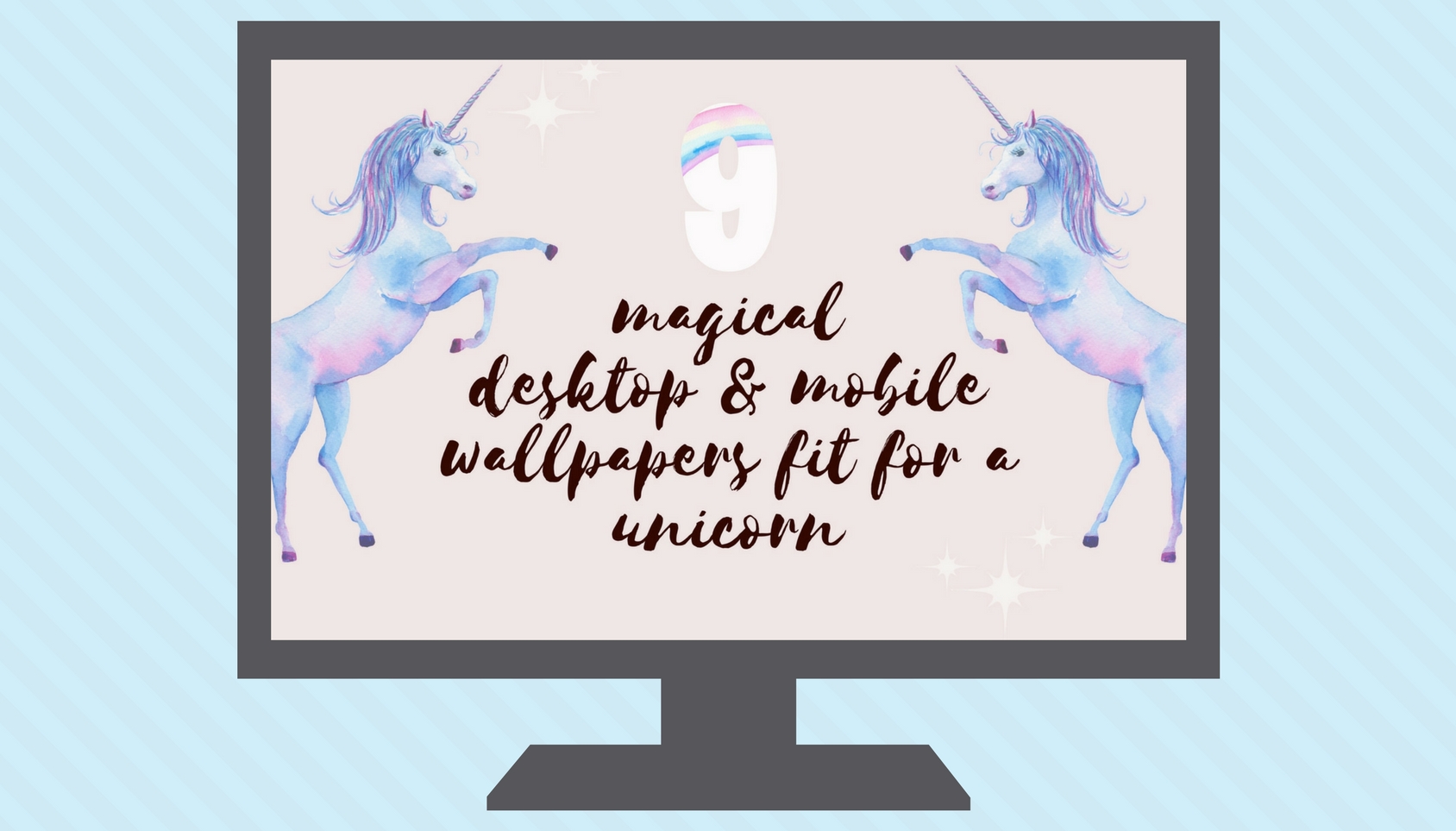 9 Magical Desktop And Mobile Wallpapers Fit For A Unicorn - Stallion - HD Wallpaper 