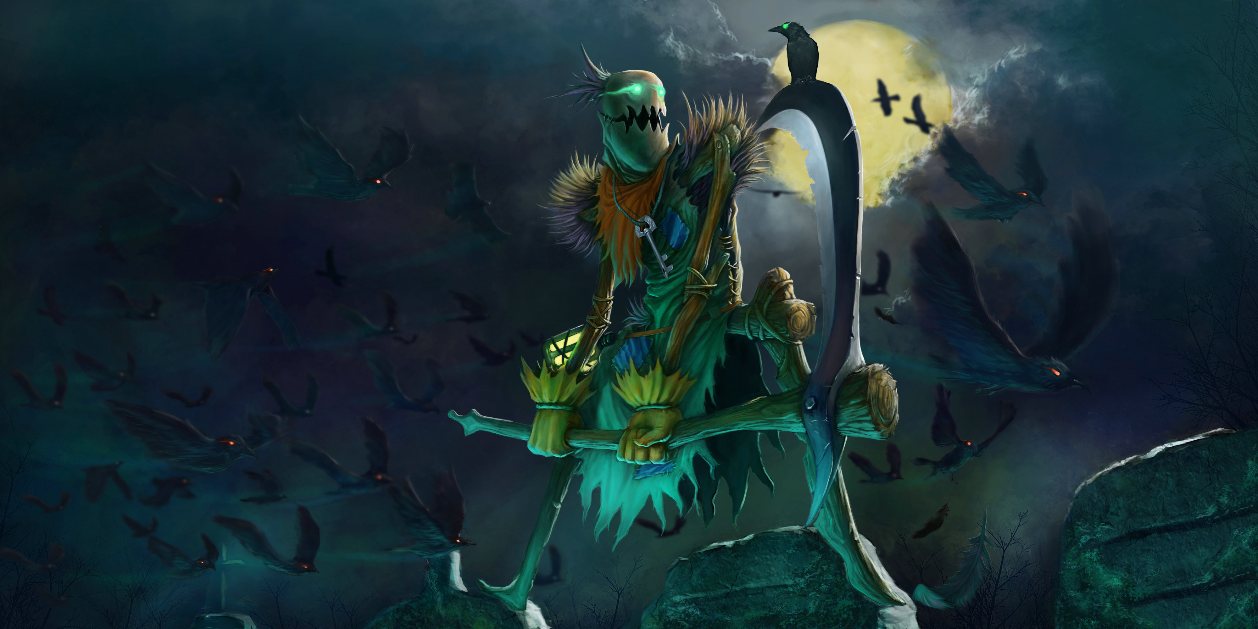 Wallpaper - League Of Legends Fiddlesticks - HD Wallpaper 
