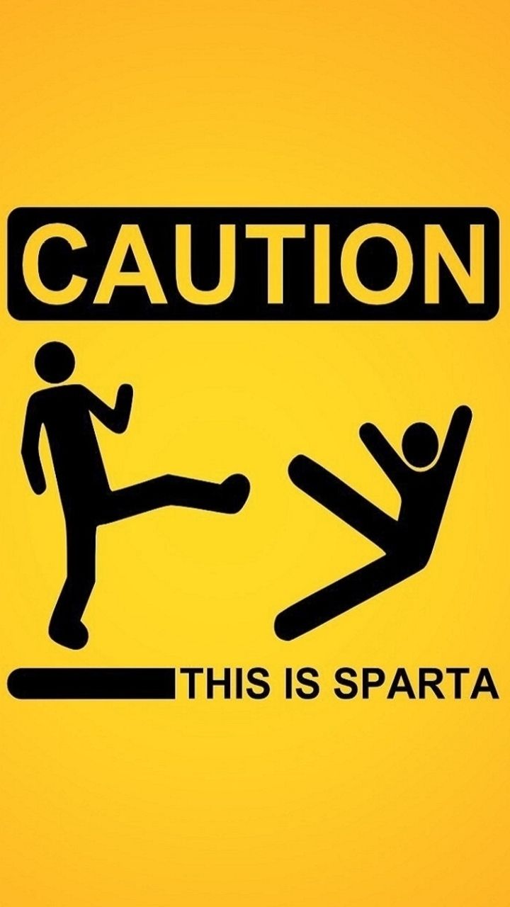 Fun Phone - Wallpaper Id - - Caution This Is Sparta Meme - HD Wallpaper 