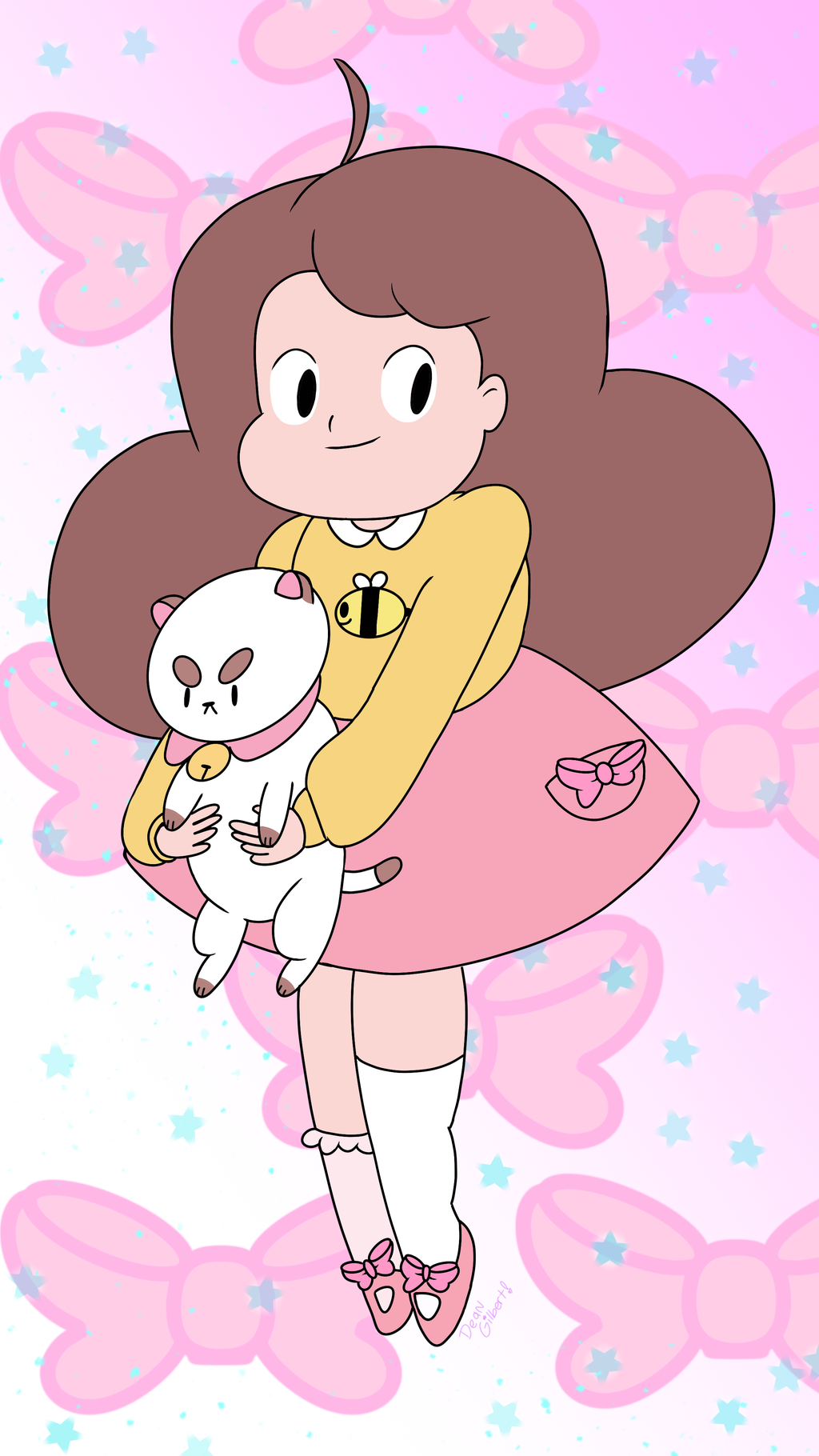 Bee And Puppycat Art - Cartoon - HD Wallpaper 