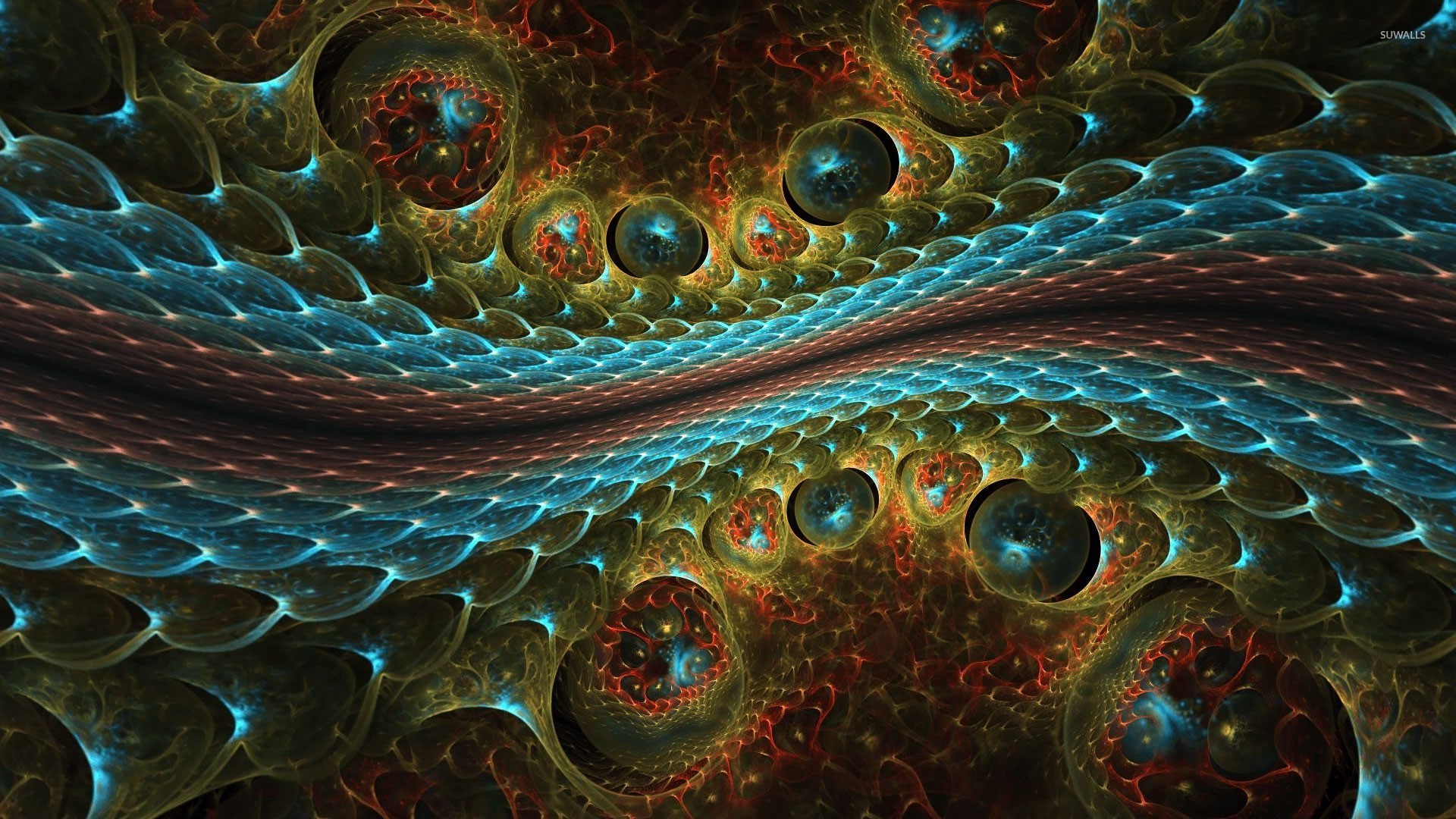Fractal Snake - HD Wallpaper 