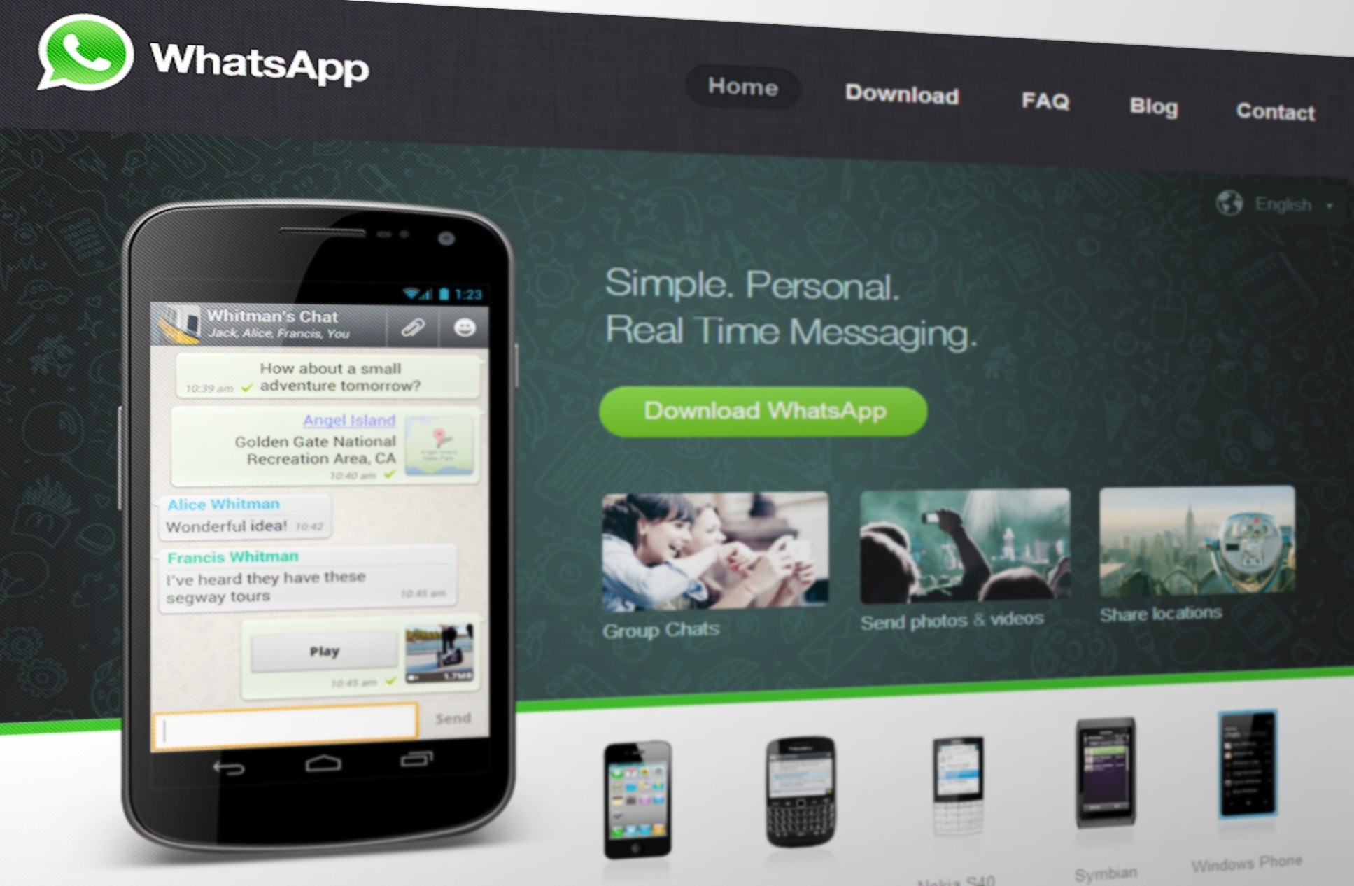 Whatsapp Application, Mobile Phone, Chat, Instant Messenger, - Sony Ericsson S60 Whatsapp - HD Wallpaper 