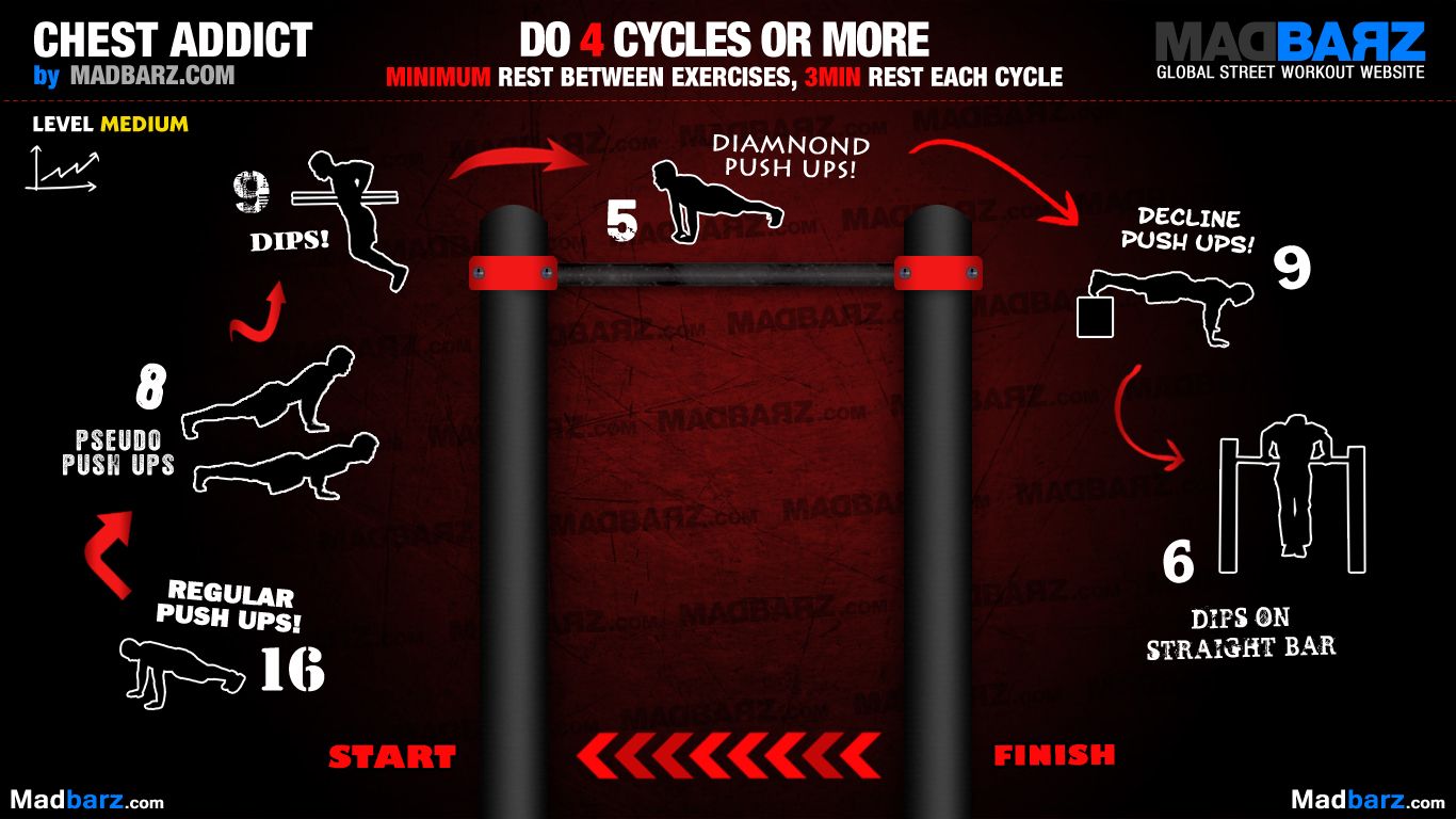 Street Workout Chest Routine - HD Wallpaper 