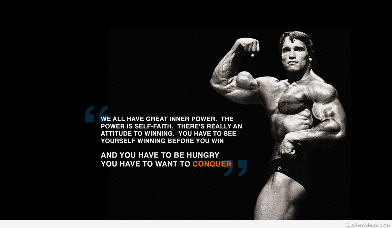 Arnold Swartzenegger Motivational Fitness Quote - Motivational Workout Quotes Men - HD Wallpaper 