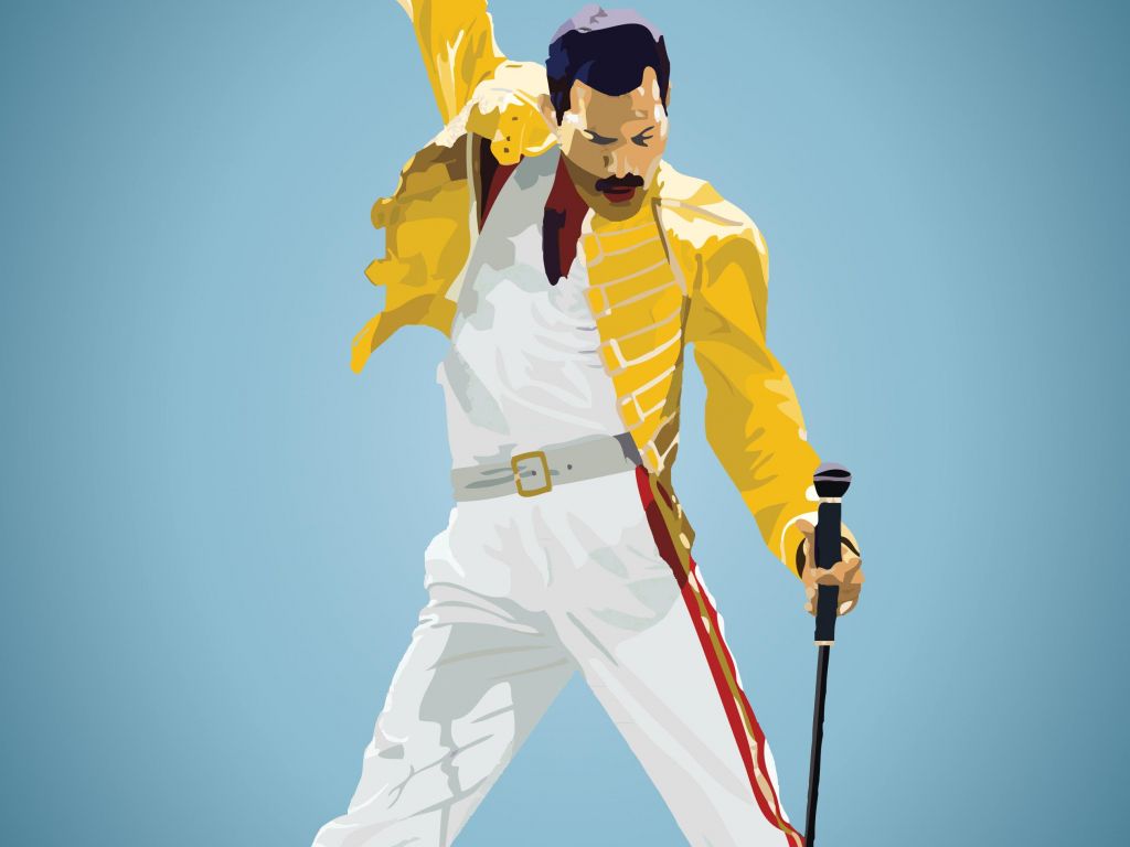 He Is The Champion - Freddie Mercury Wallpaper Hd - HD Wallpaper 