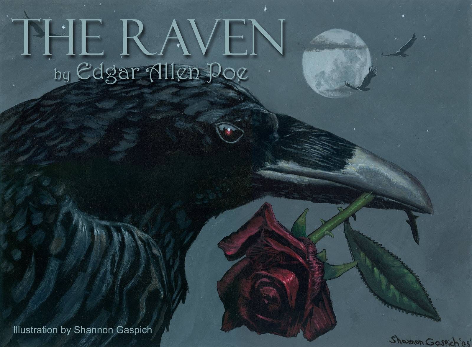 Raven By Edgar Allan Poe - HD Wallpaper 