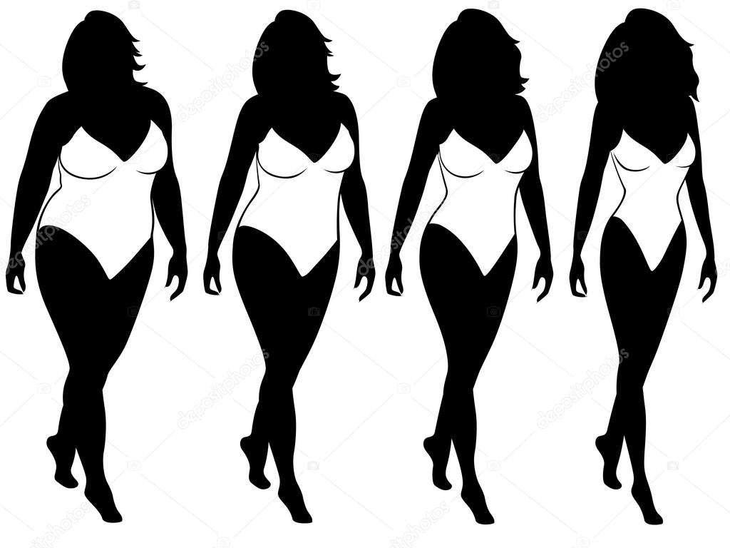 Abstract Female Silhouette Body - HD Wallpaper 