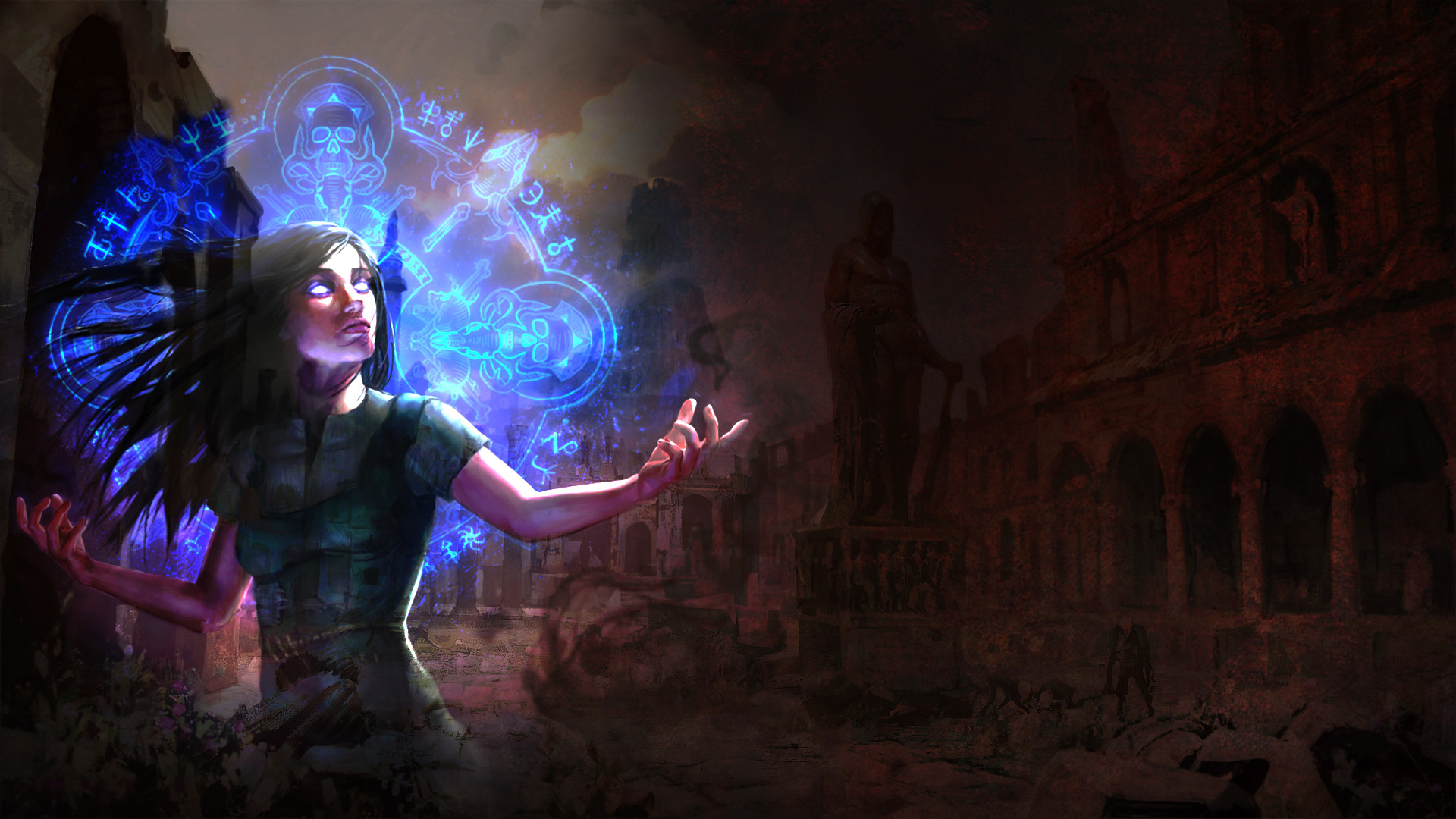 Path Of Exile Wallpaper Witch - HD Wallpaper 