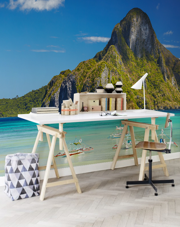 El Nido Bay Wall Mural By Pixers - HD Wallpaper 