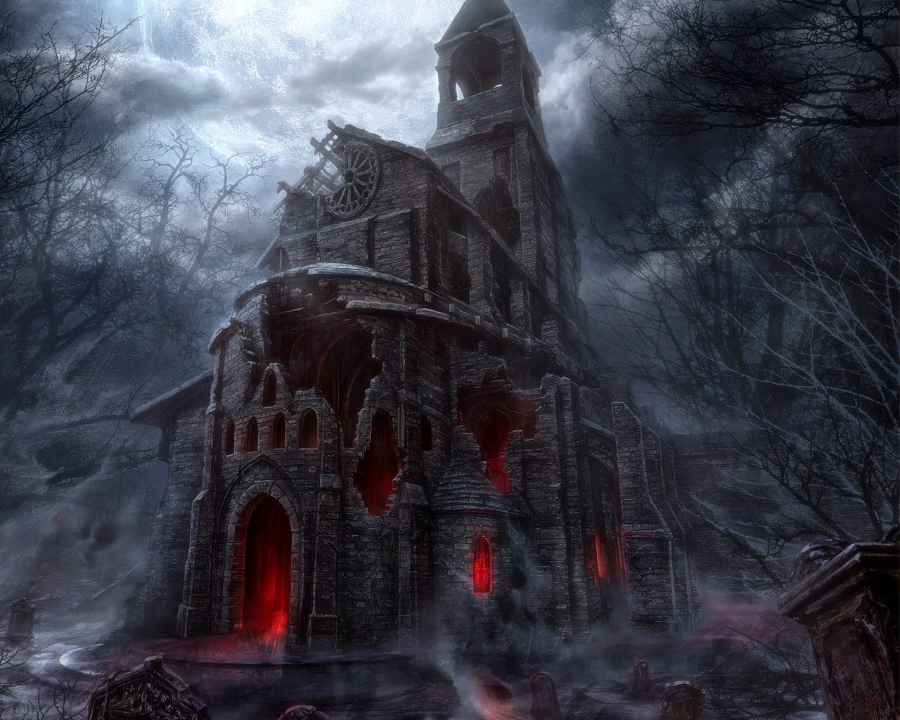 Halloween Pictures Of Haunted Houses - HD Wallpaper 