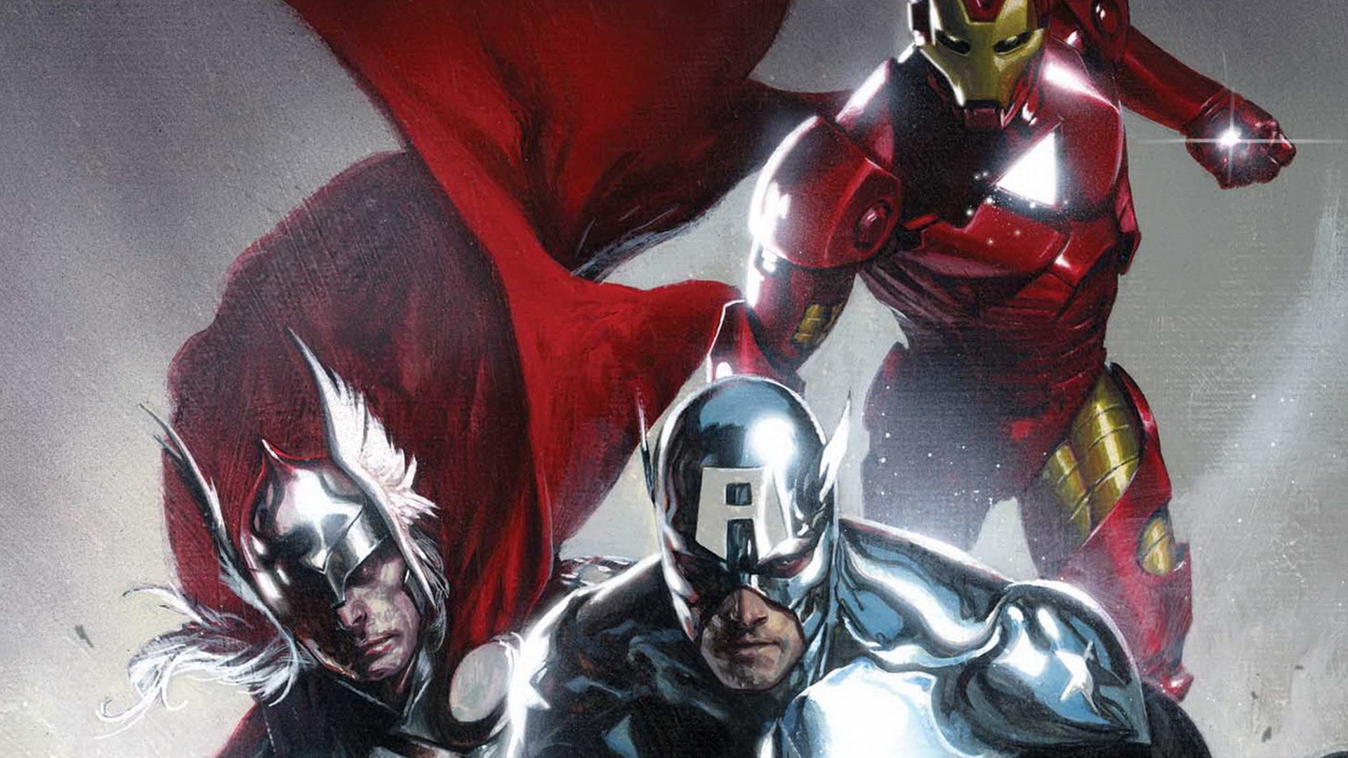 Iron Man Captain America Thor Poster - HD Wallpaper 