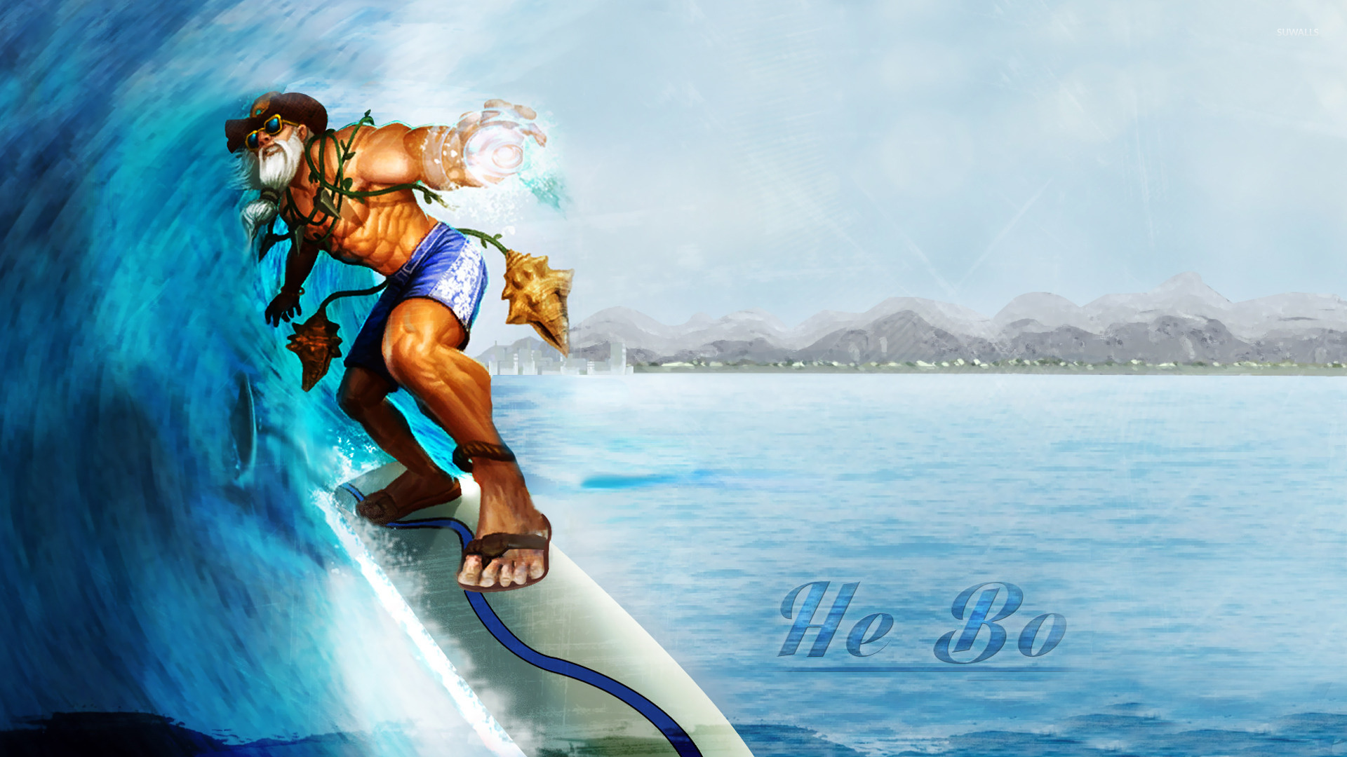 Smite Wallpaper He Bo - HD Wallpaper 