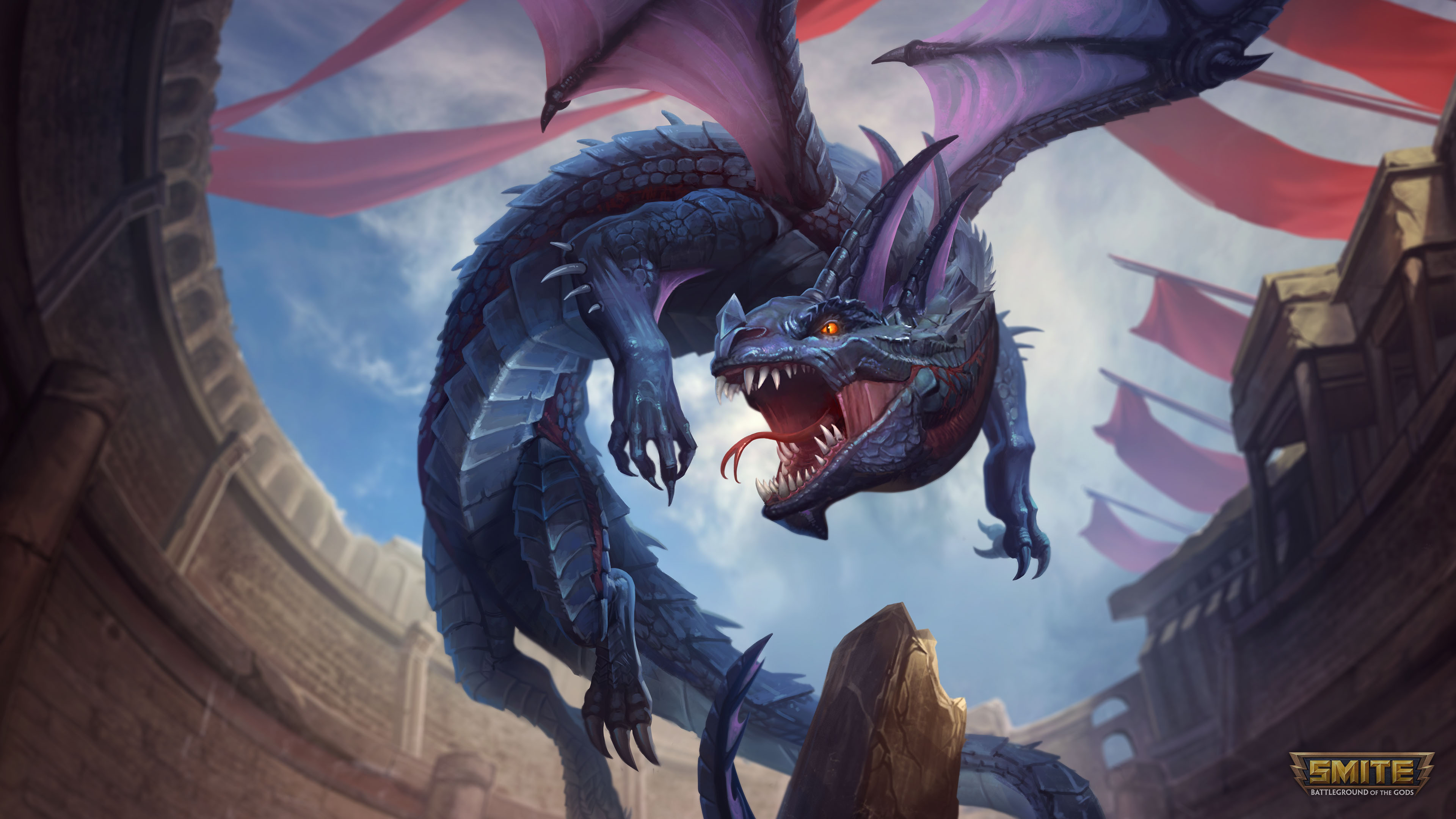 Smite Kukulkan Dragon Rage - HD Wallpaper 
