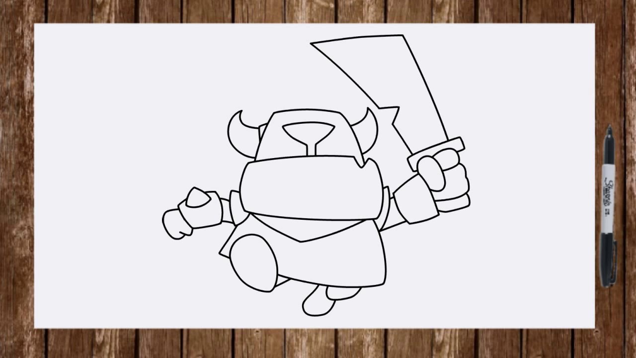 Mini Pekka Clash Royale Drawing - HD Wallpaper 