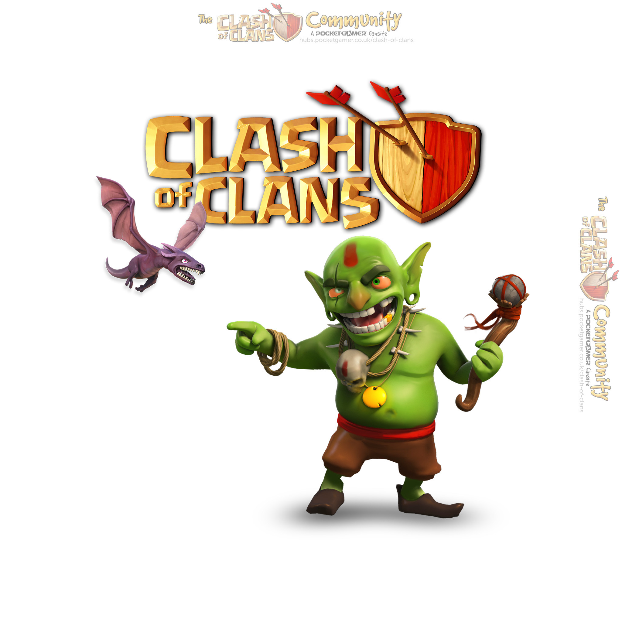 Clash Of Clans Ipad Wallpaper - Goblin Coc Level Max - HD Wallpaper 
