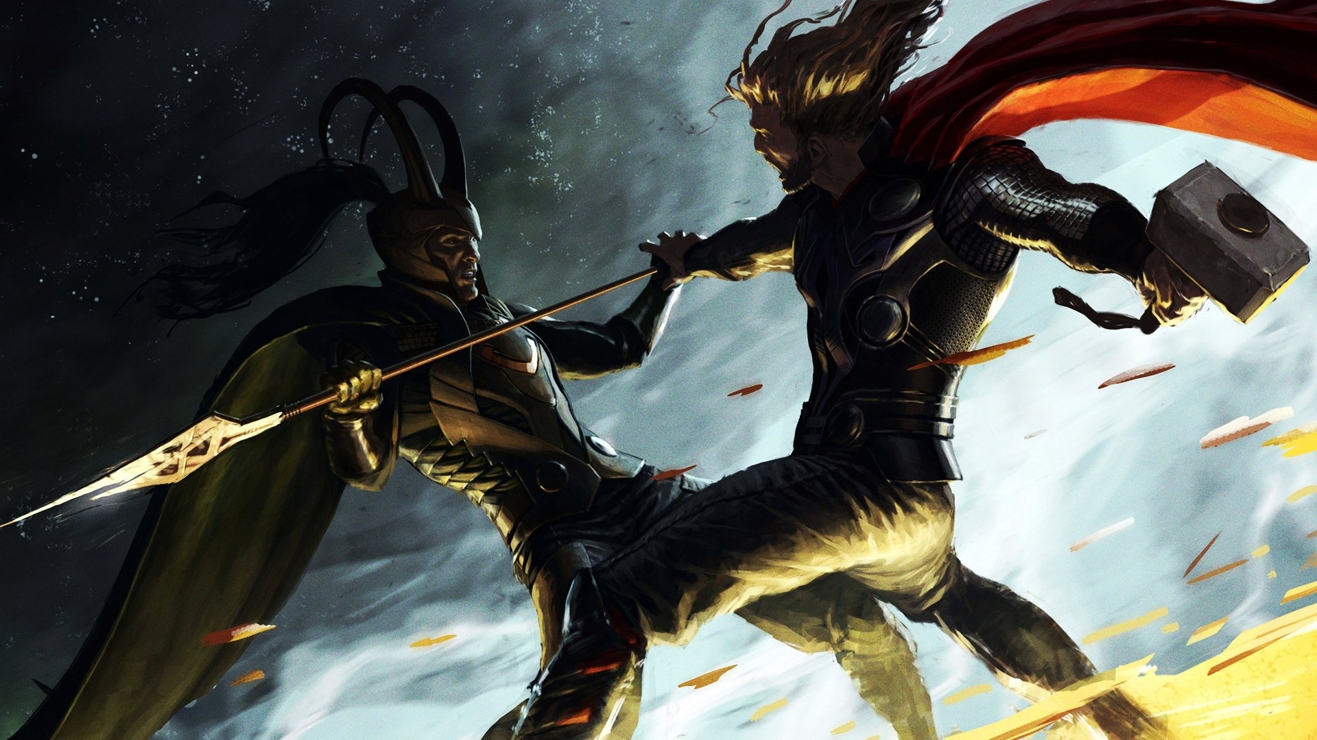 Marvel Loki Thor - HD Wallpaper 