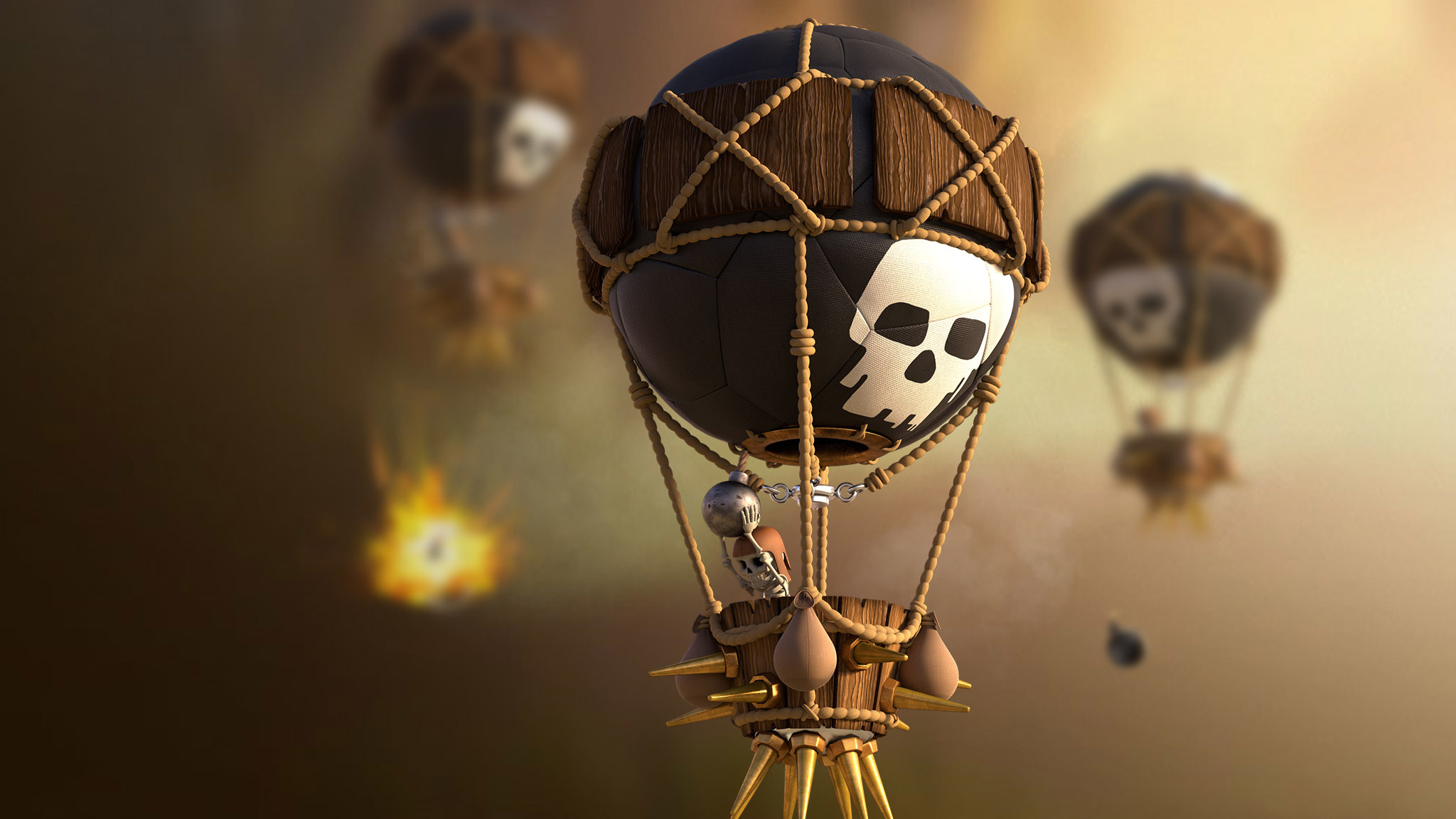 Clash Of Clans Balloon - HD Wallpaper 
