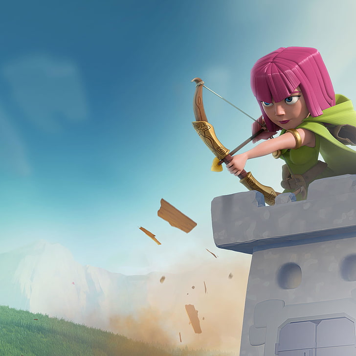 Clash Of Clans, Supercell, Games, Hd, Archer, Sky, - HD Wallpaper 