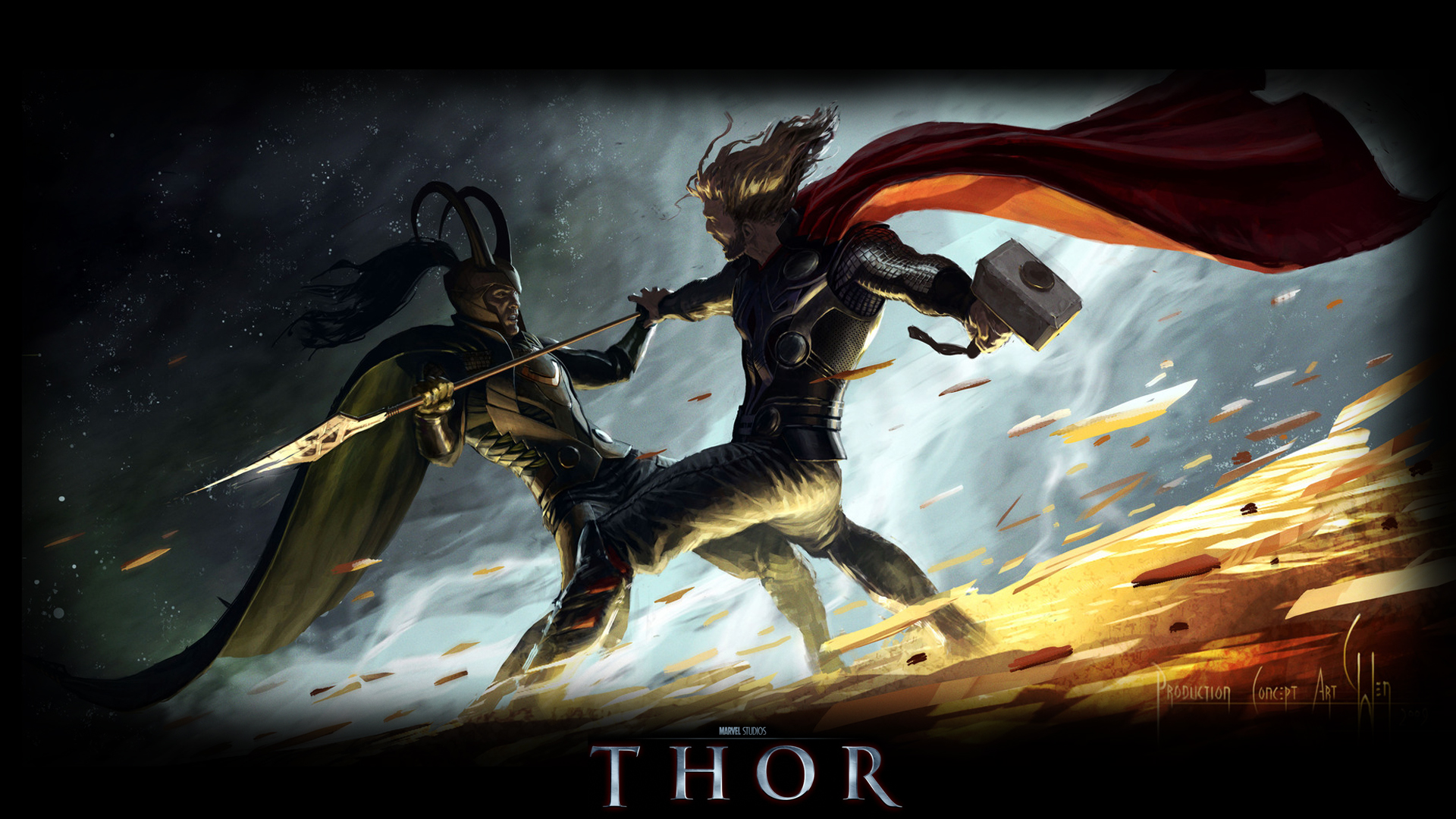 Marvel Comics Thor Art - HD Wallpaper 