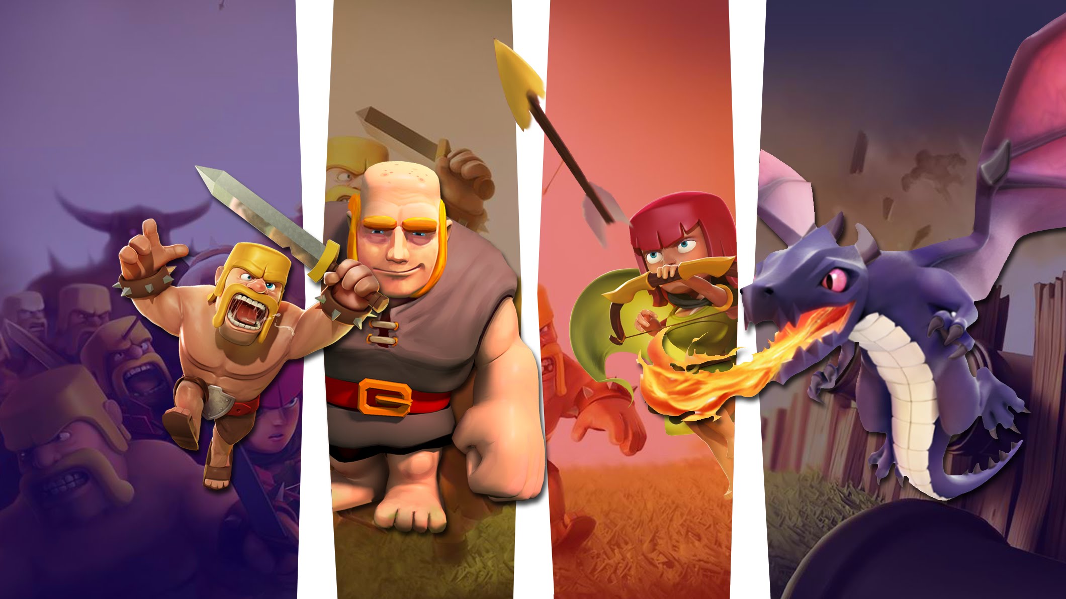 Coc Picture For Youtube Banner - HD Wallpaper 