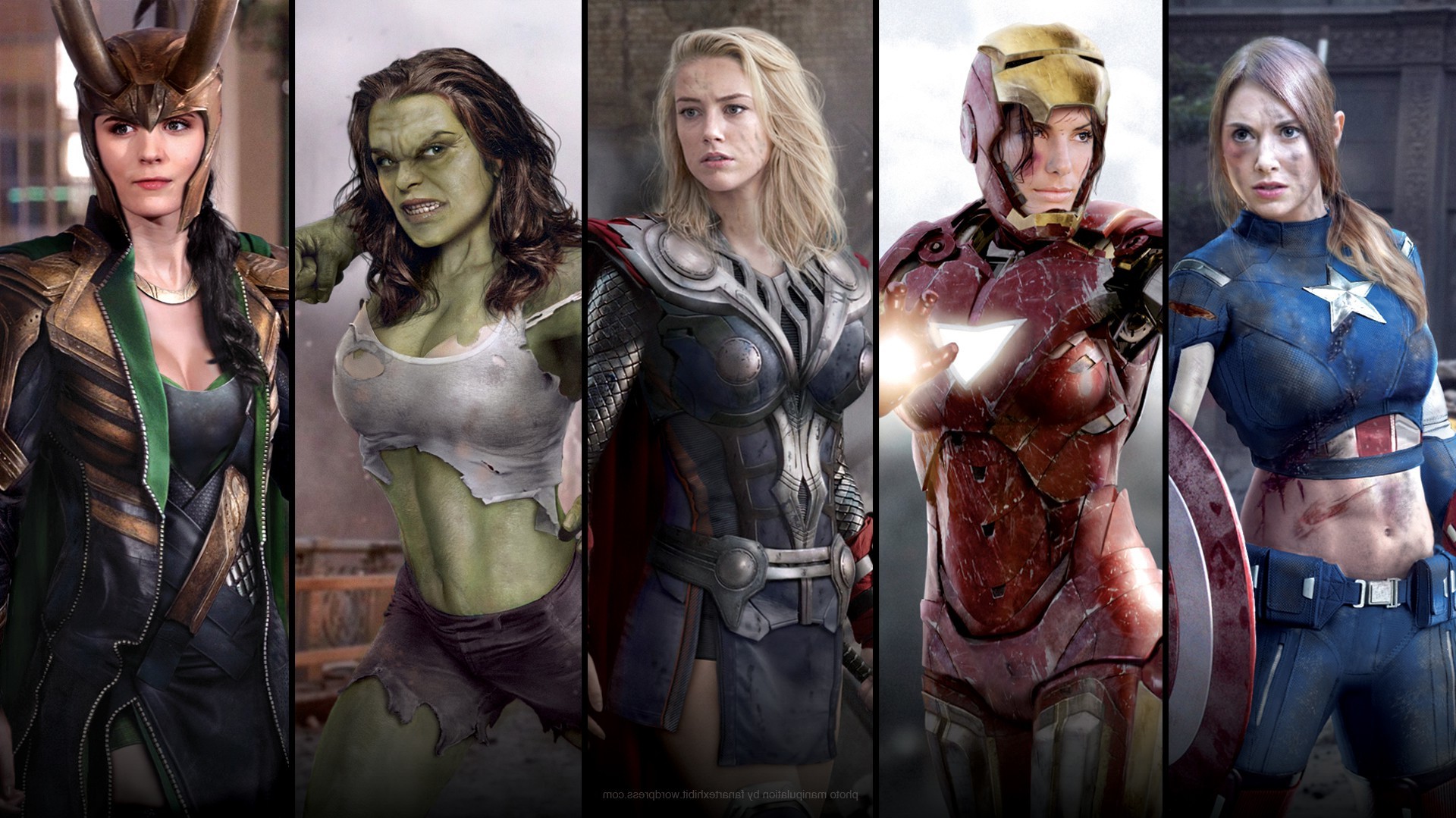 Female Captain America Iron Man - HD Wallpaper 