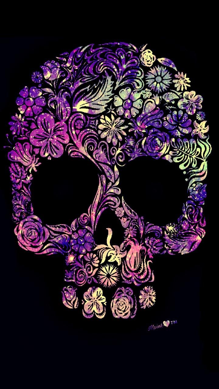 Colorful Skull - HD Wallpaper 