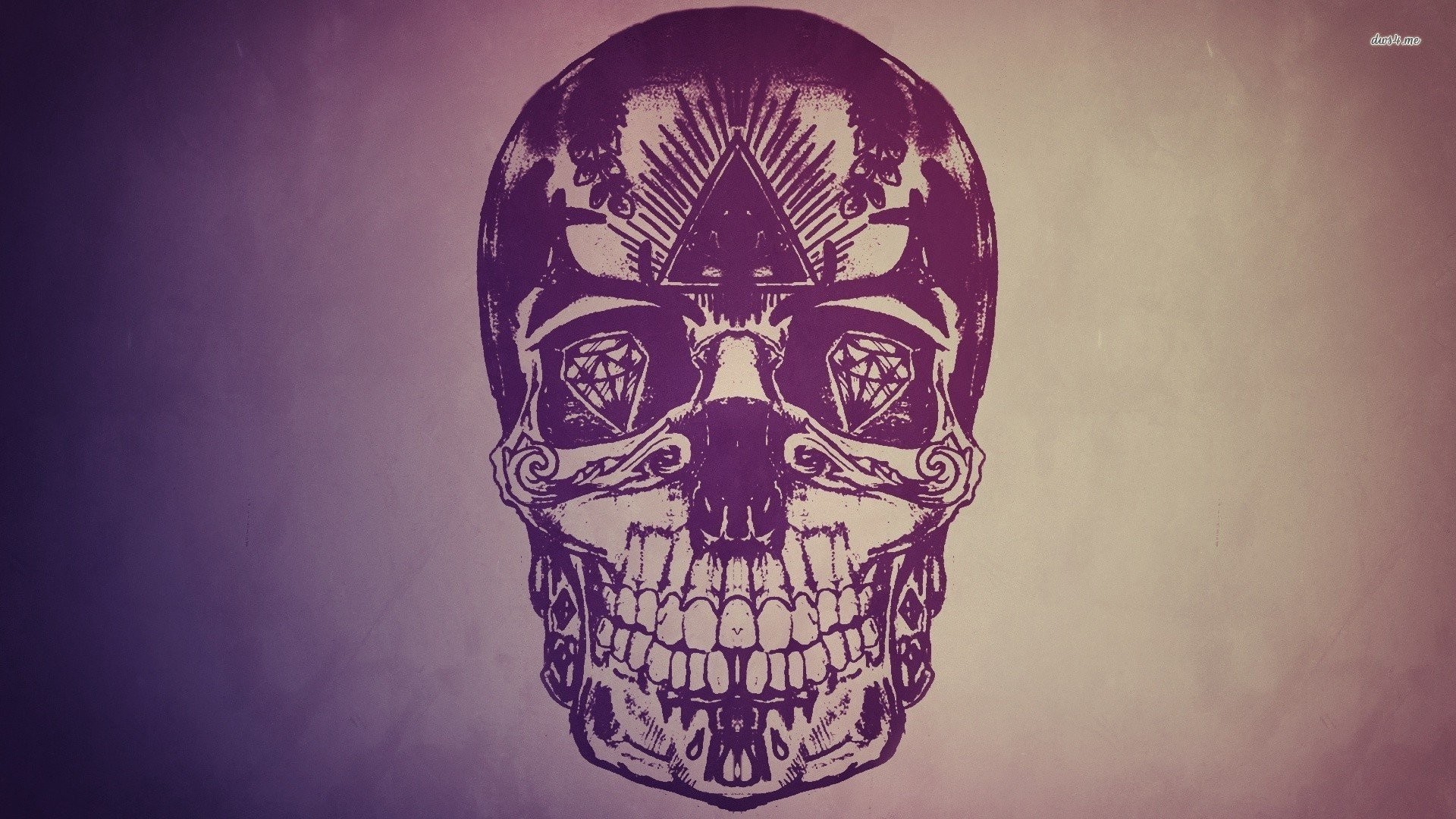Purple Skull Wallpapers 24 
 Data-src - Mexican Skull Wallpaper Hd - HD Wallpaper 