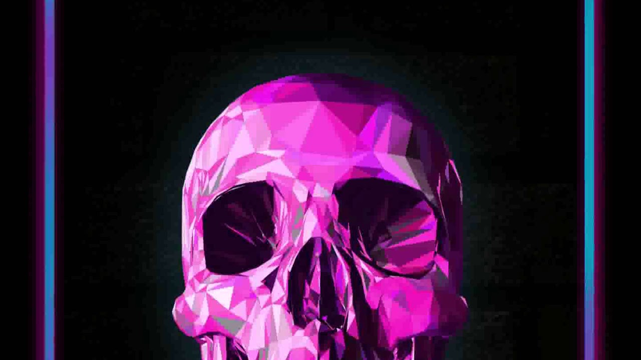 Live Wallpaper Pink Skull - HD Wallpaper 
