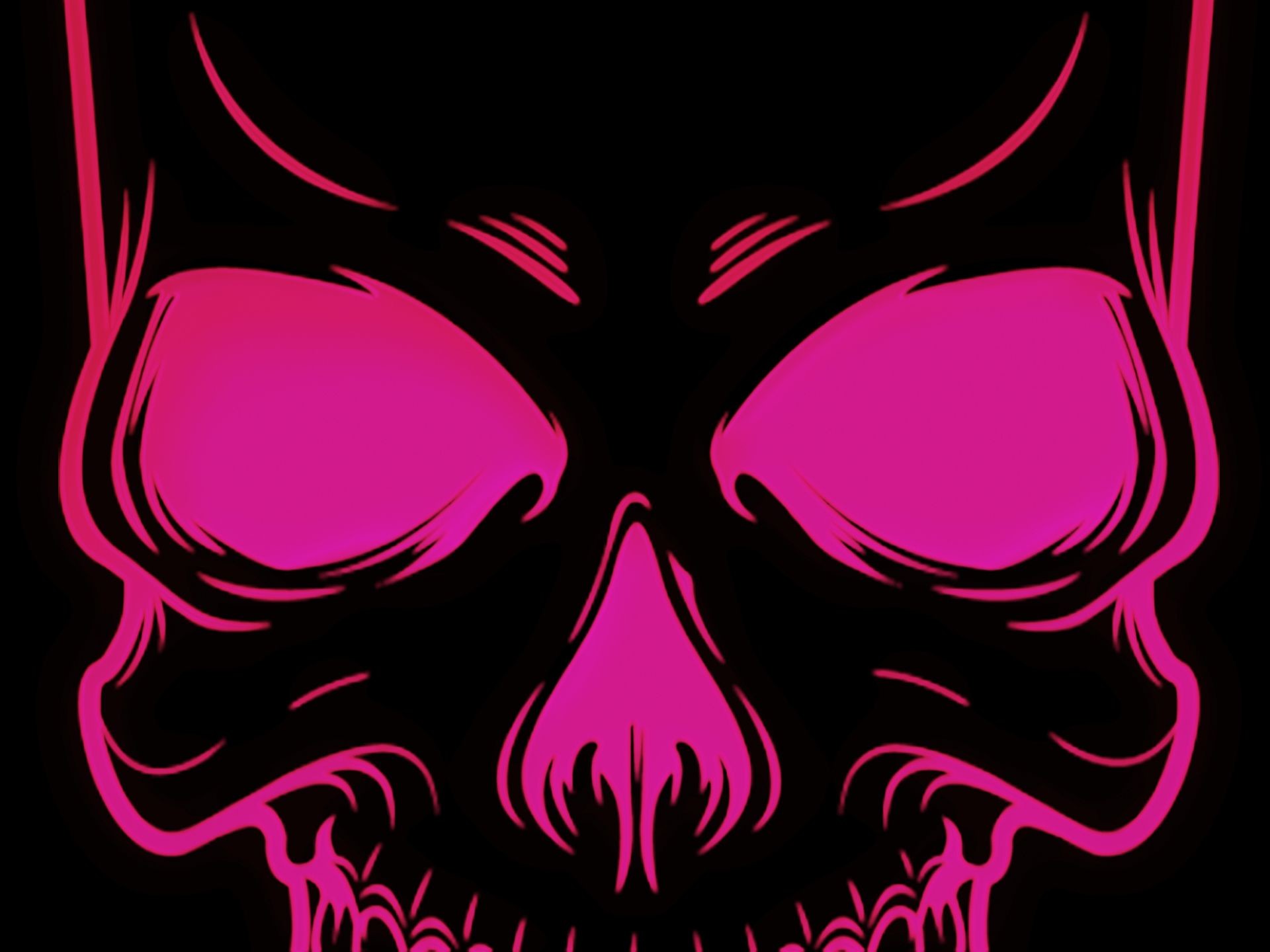Skull Wallpaper - Pink Skull Wallpaper Hd - HD Wallpaper 