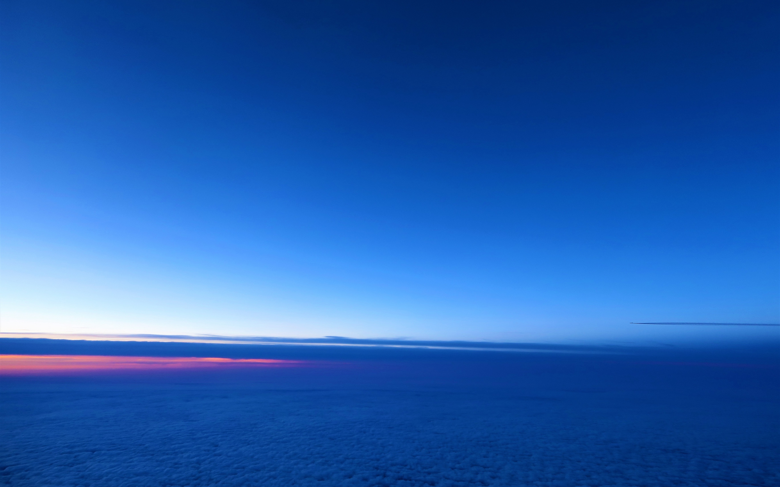 Wallpaper Clouds, Horizon, Blue, Silence, Calm - HD Wallpaper 
