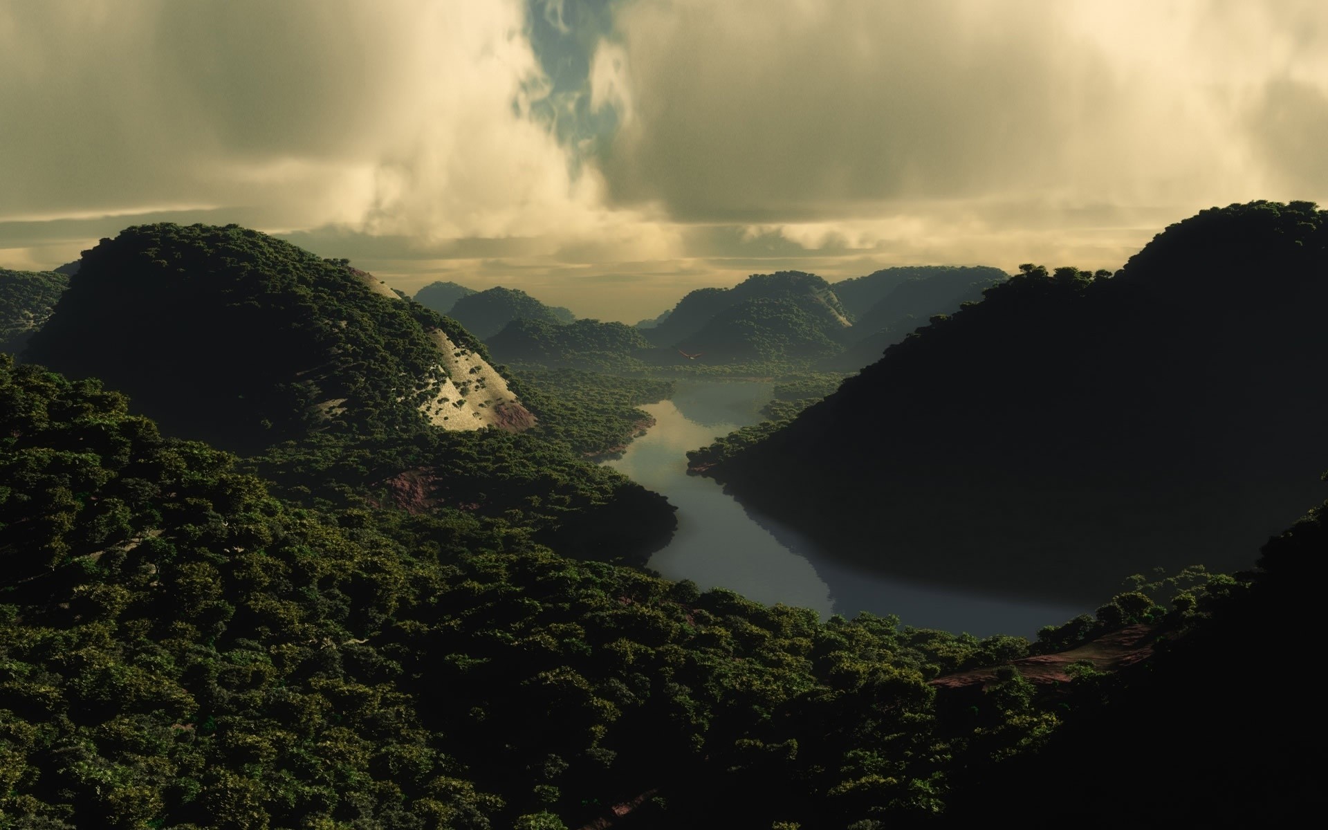 Landscapes Fog Landscape Mist Mountain Water Travel - Ethiopian Jungle - HD Wallpaper 