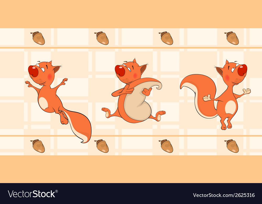 Cartoon Squirrel - HD Wallpaper 