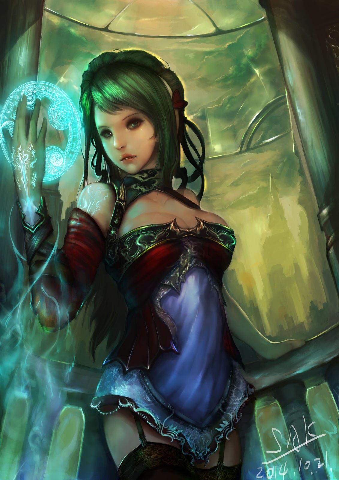 Chicas Con Cabello Verde - HD Wallpaper 