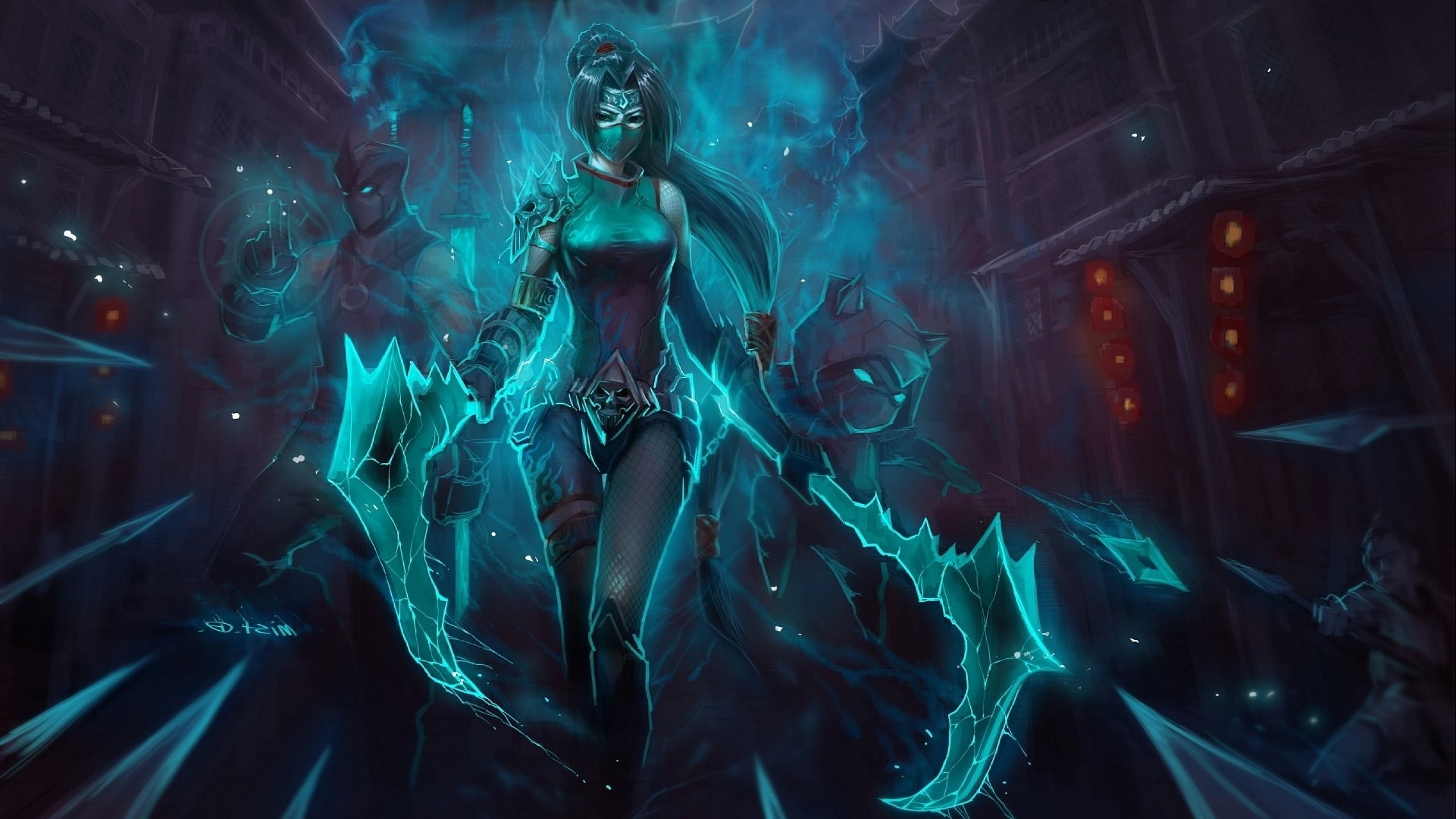 League Of Legends Wallpaper Akali - HD Wallpaper 