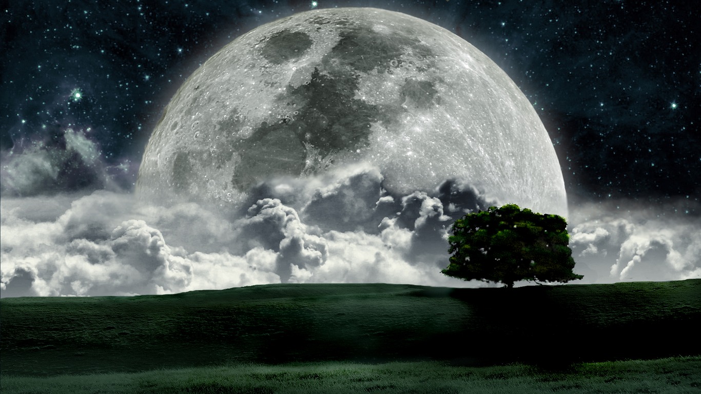 30 Wallpapers De La Luna Hd Varias Resoluciones - Moon Background - HD Wallpaper 