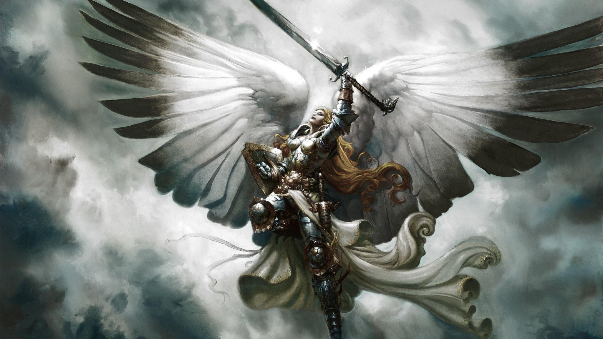Serra Angel - Magic - The Gathering - Mtg Serra Angel Art - HD Wallpaper 
