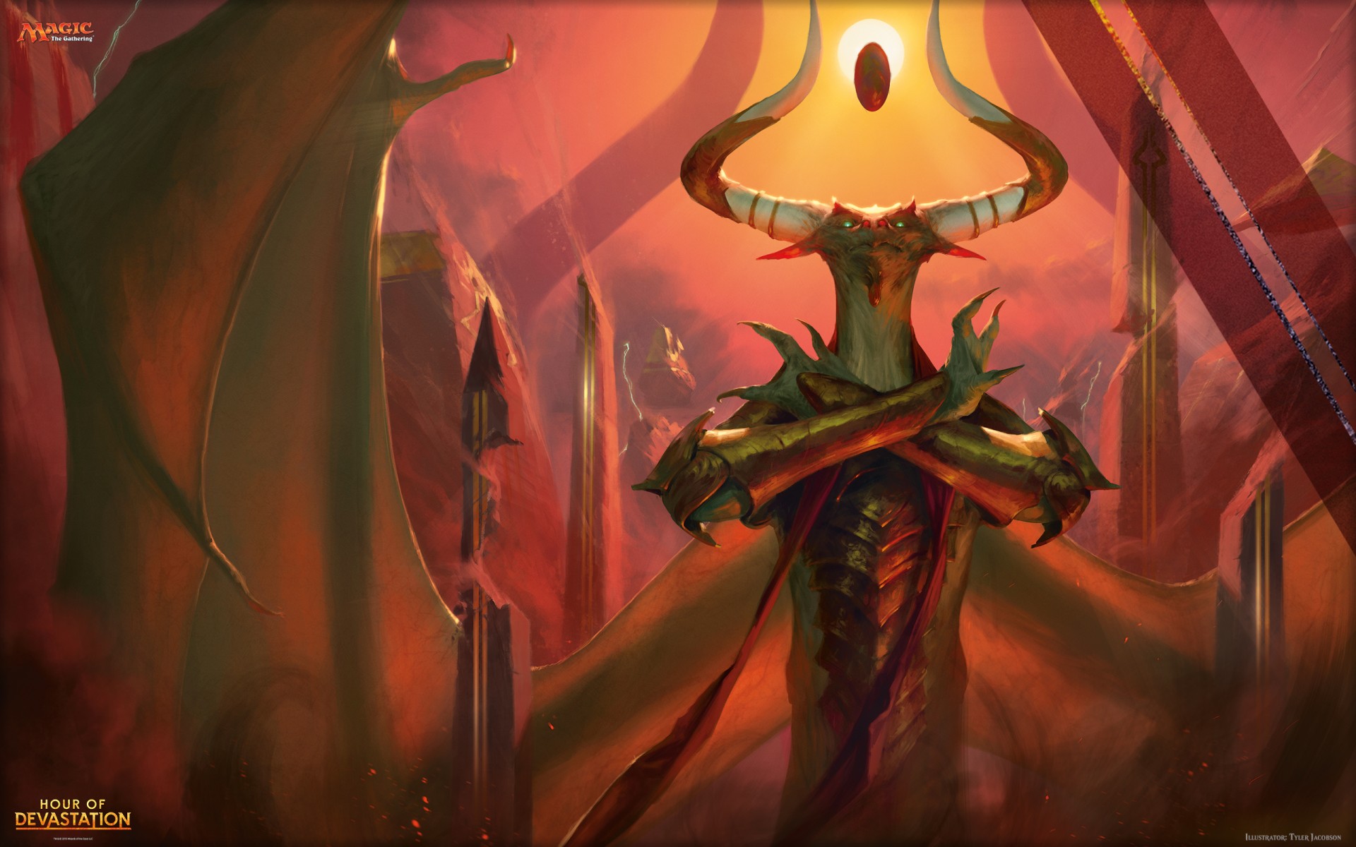 Nicol Bolas God Pharaoh Art - HD Wallpaper 