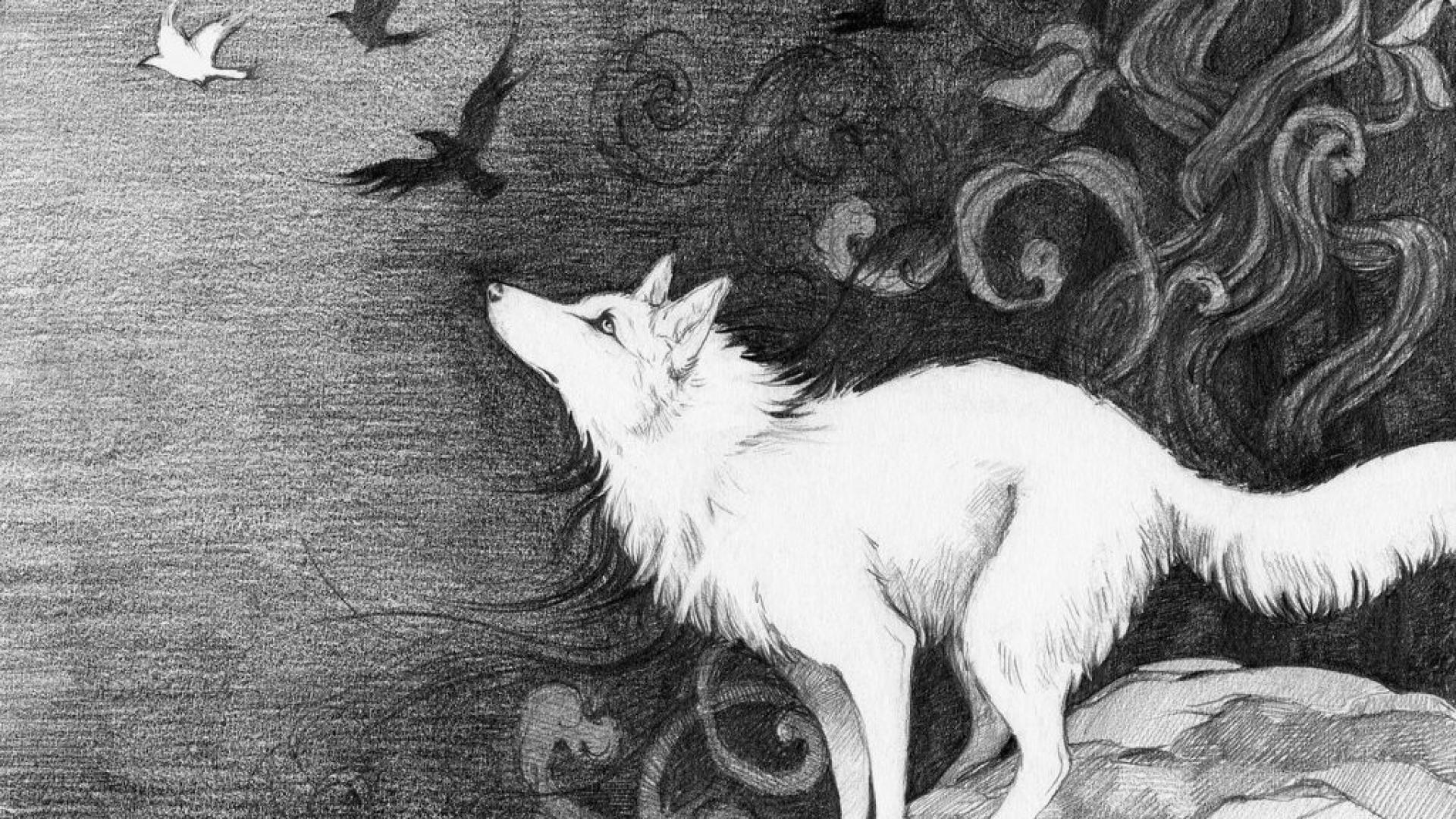 Animal Wolf Hd Image - Spirit Animal Wolf Drawing - HD Wallpaper 