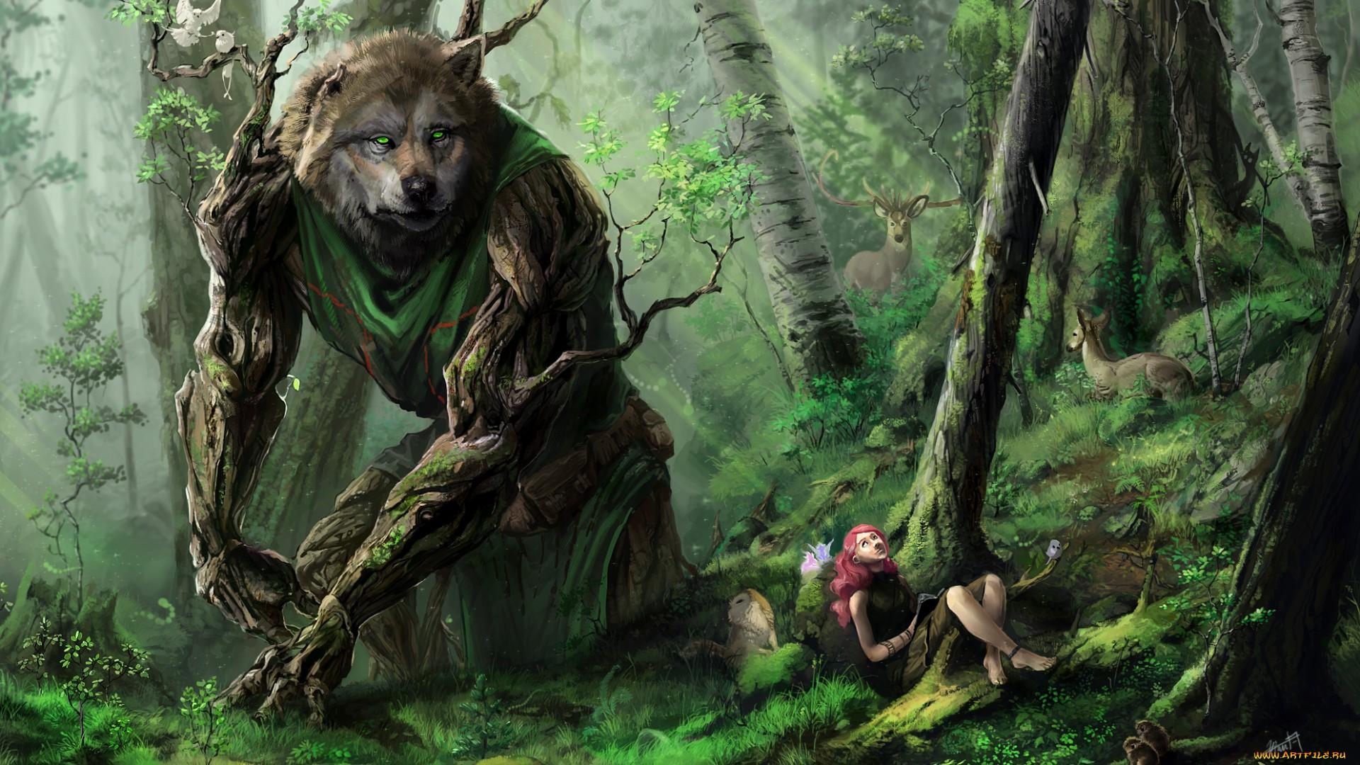 Download Fantasy Animal Wallpaper Tags Wolf Animal - Fantasy Creatures - HD Wallpaper 