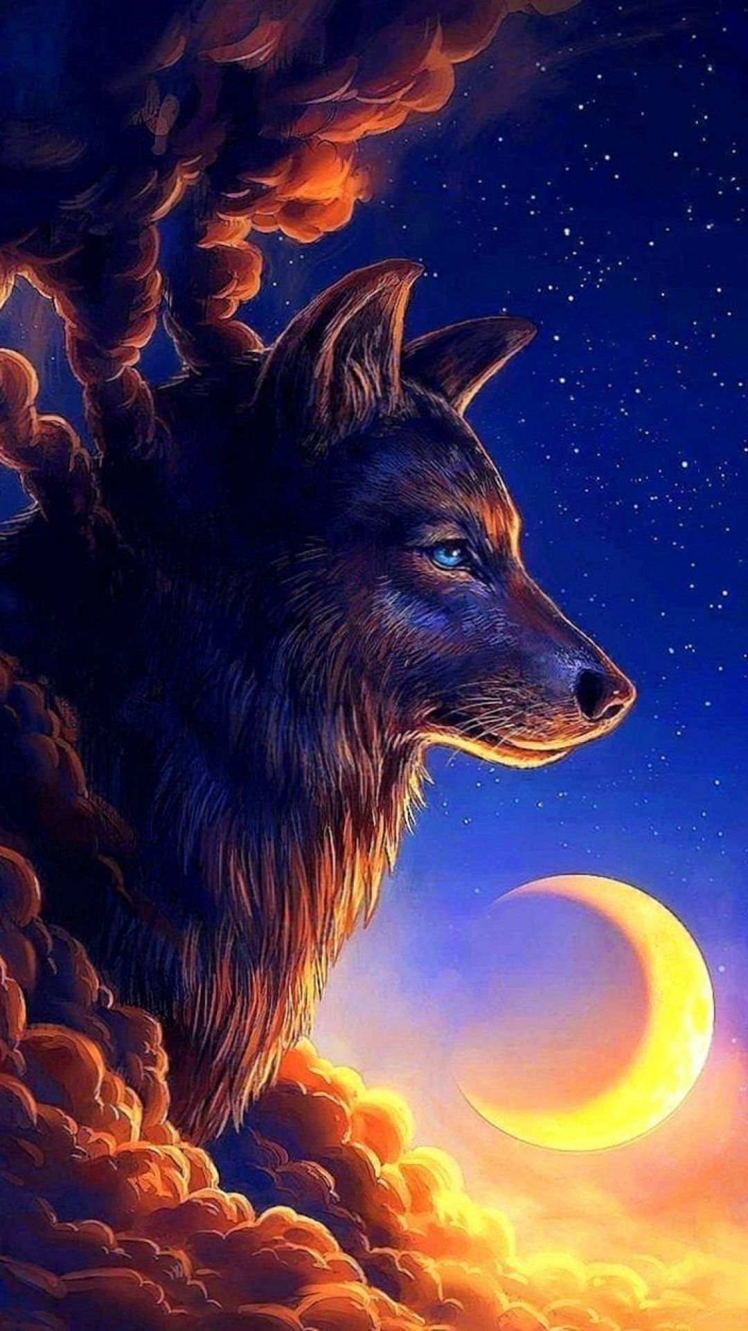 Android, Iphone, Desktop Hd Backgrounds / Wallpapers - Wolf Backgrounds Red - HD Wallpaper 