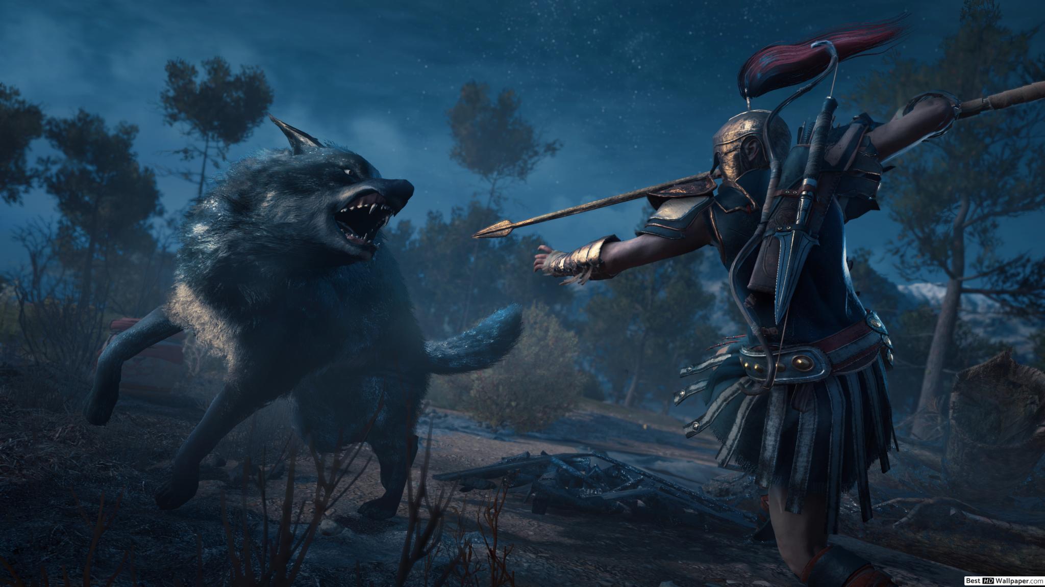 Assassin's Creed Odyssey Wolves - HD Wallpaper 