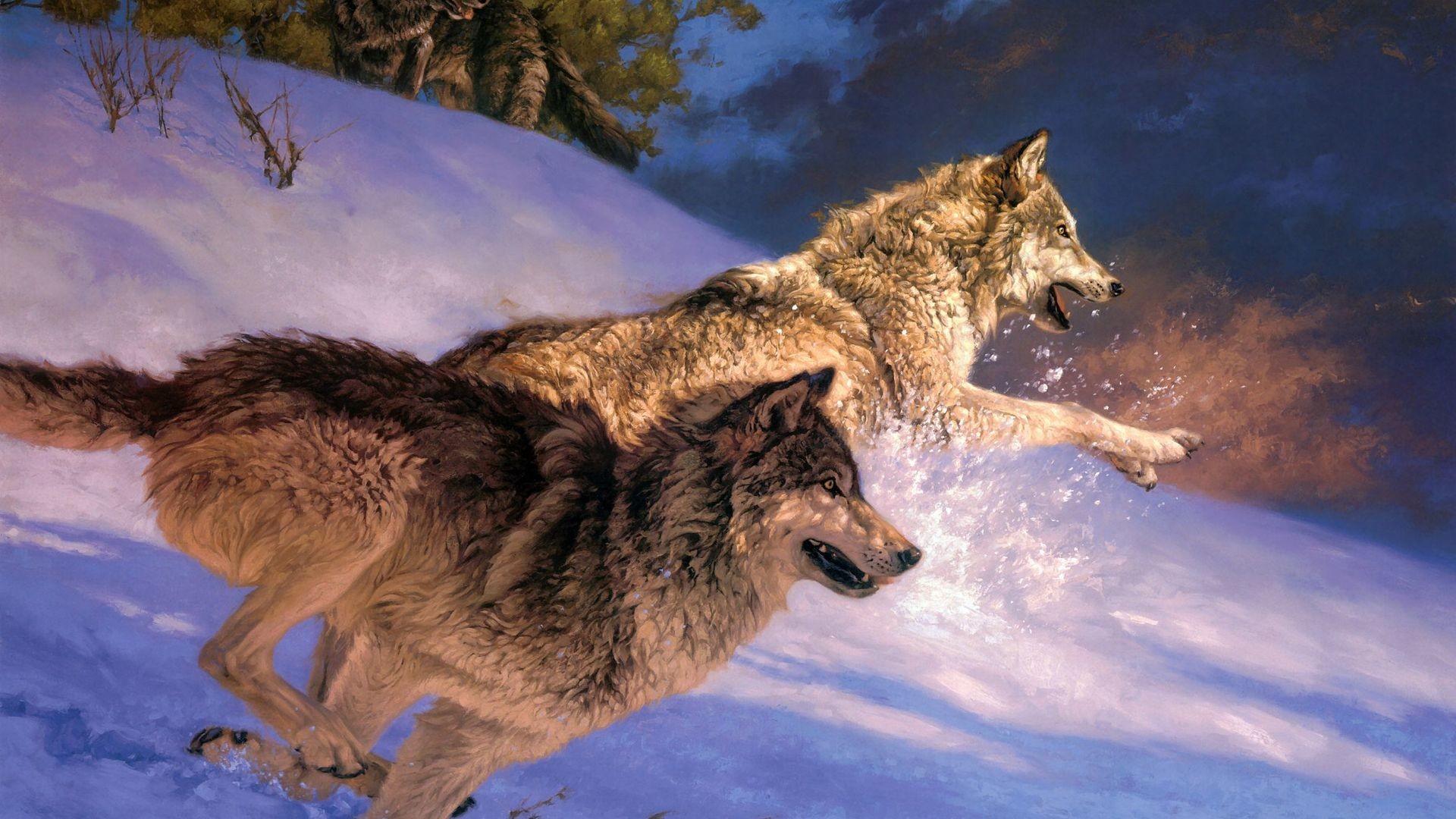1920x1080, Ice Wolf Wallpaper - Wolf Attack Wallpaper Hd - HD Wallpaper 