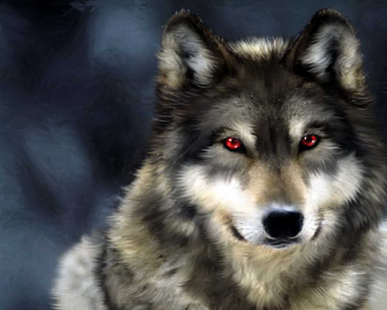 Cute Wolf Wallpaper - HD Wallpaper 