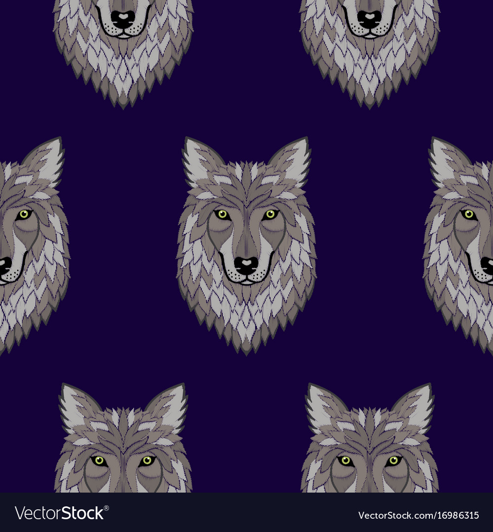 Lobos Imagenes Bordados - HD Wallpaper 
