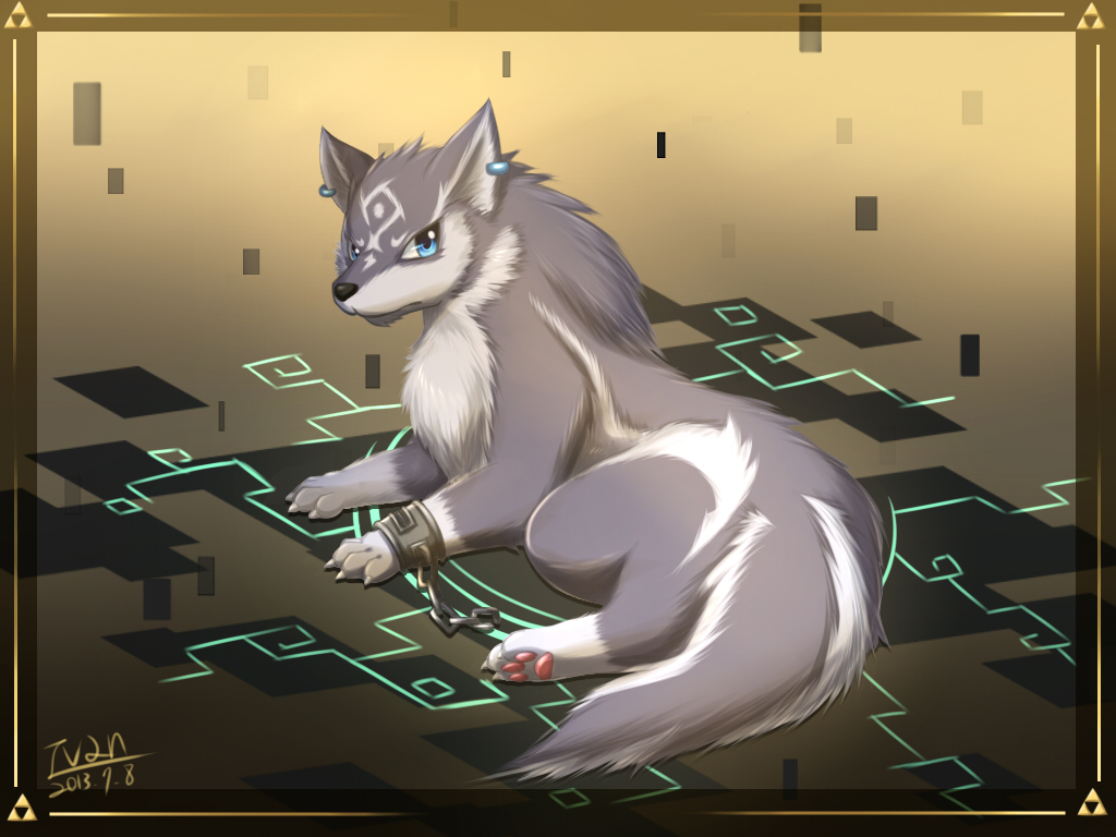 Wolf Link~w - Cartoon - HD Wallpaper 