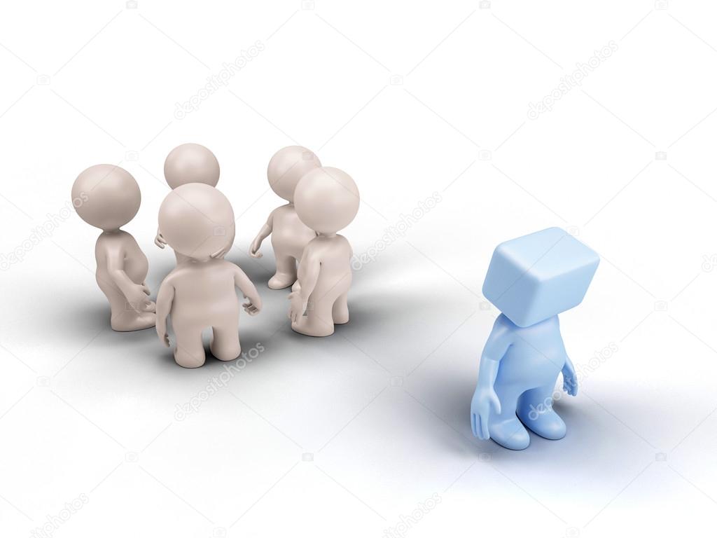 Stickman People Lonely - HD Wallpaper 