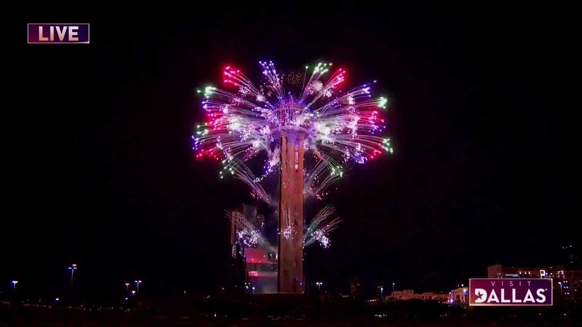 Dallas Night Fire Works 2020 - HD Wallpaper 