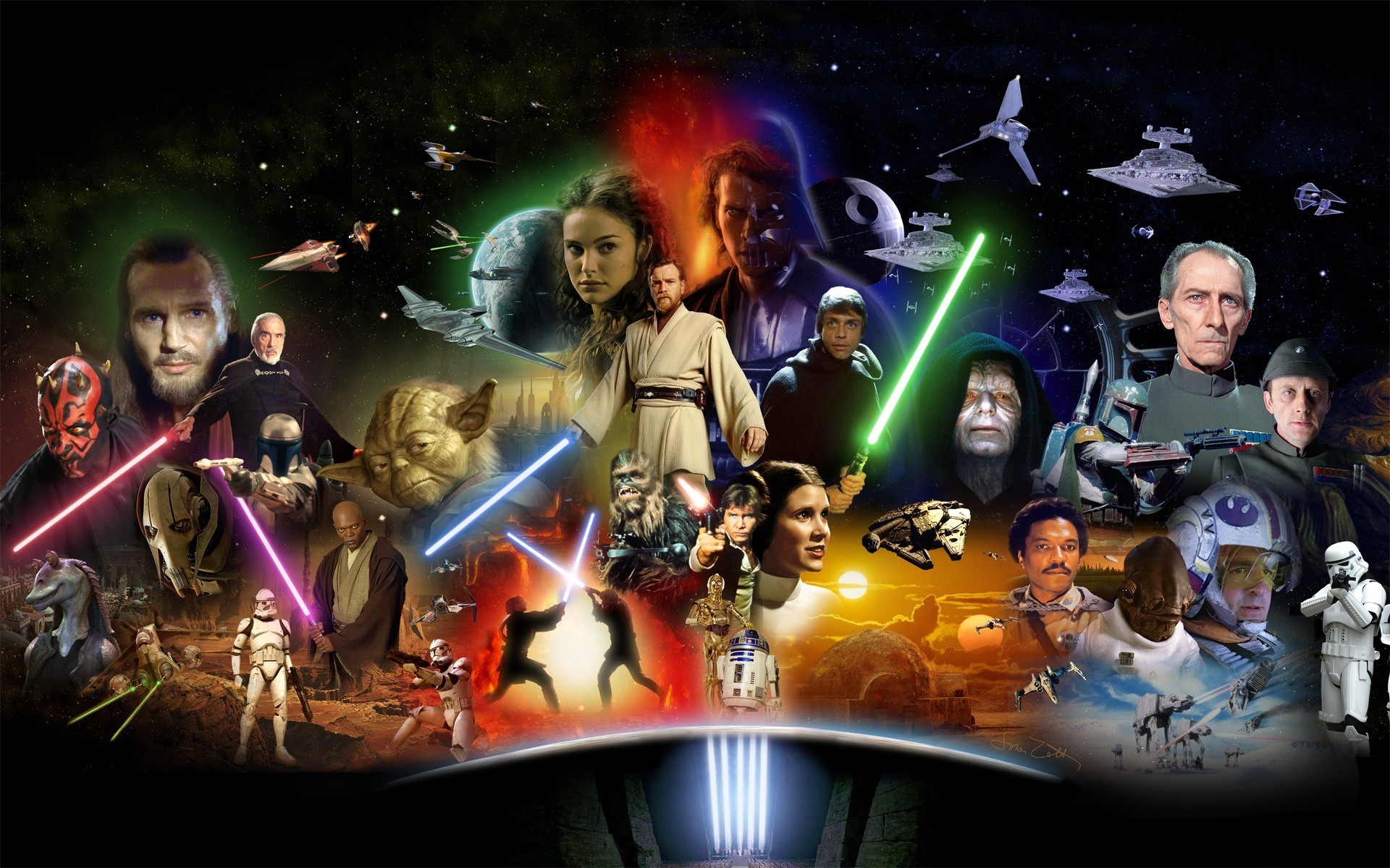 Star Wars 1 6 Poster - HD Wallpaper 